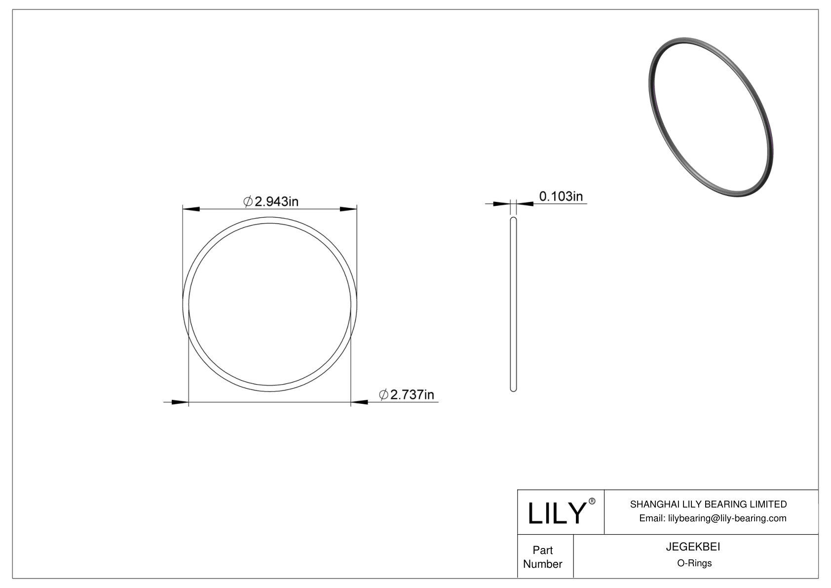 JEGEKBEI Juntas tóricas redondas resistentes a productos químicos cad drawing