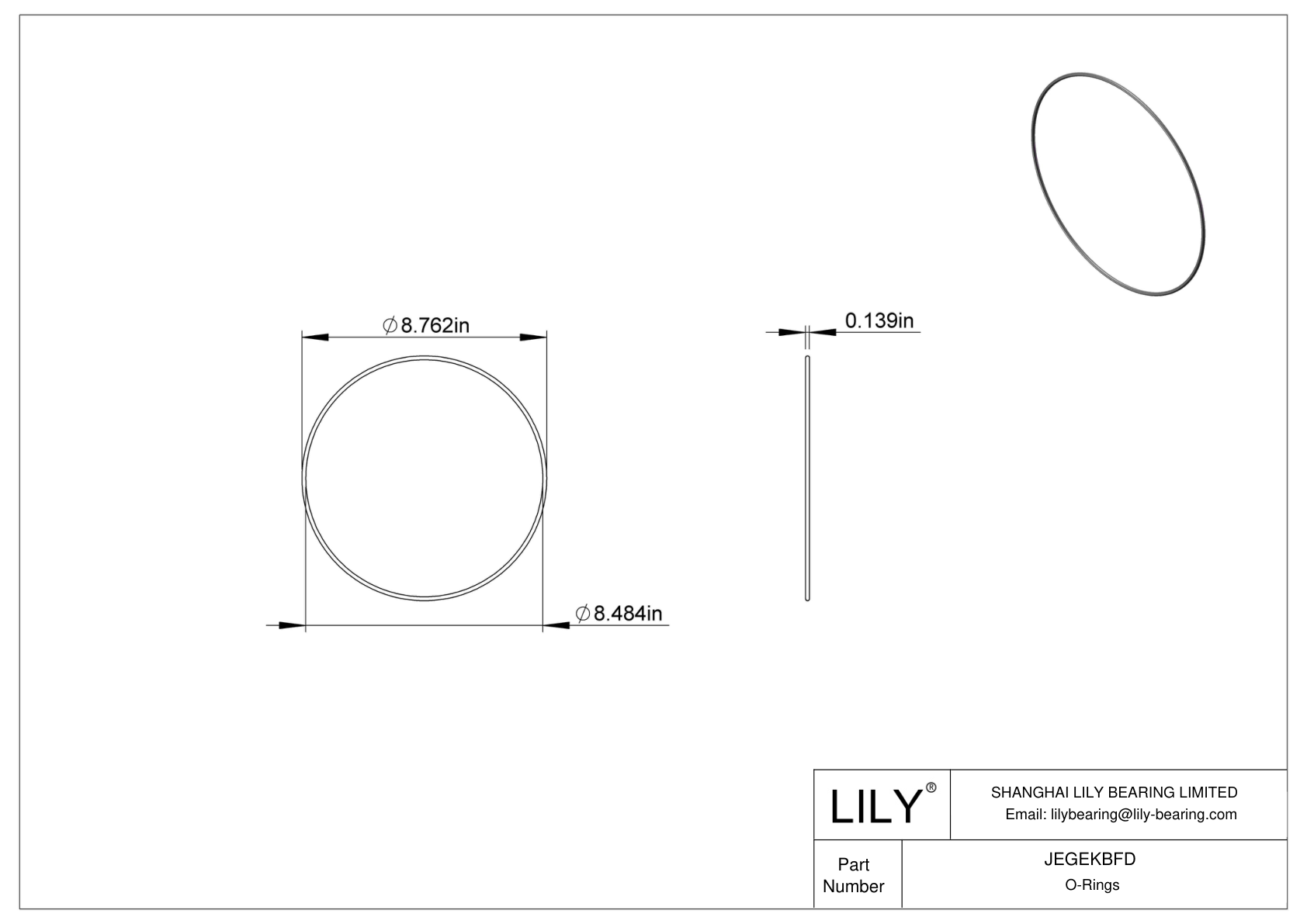 JEGEKBFD 圆形耐化学性 O 形圈 cad drawing