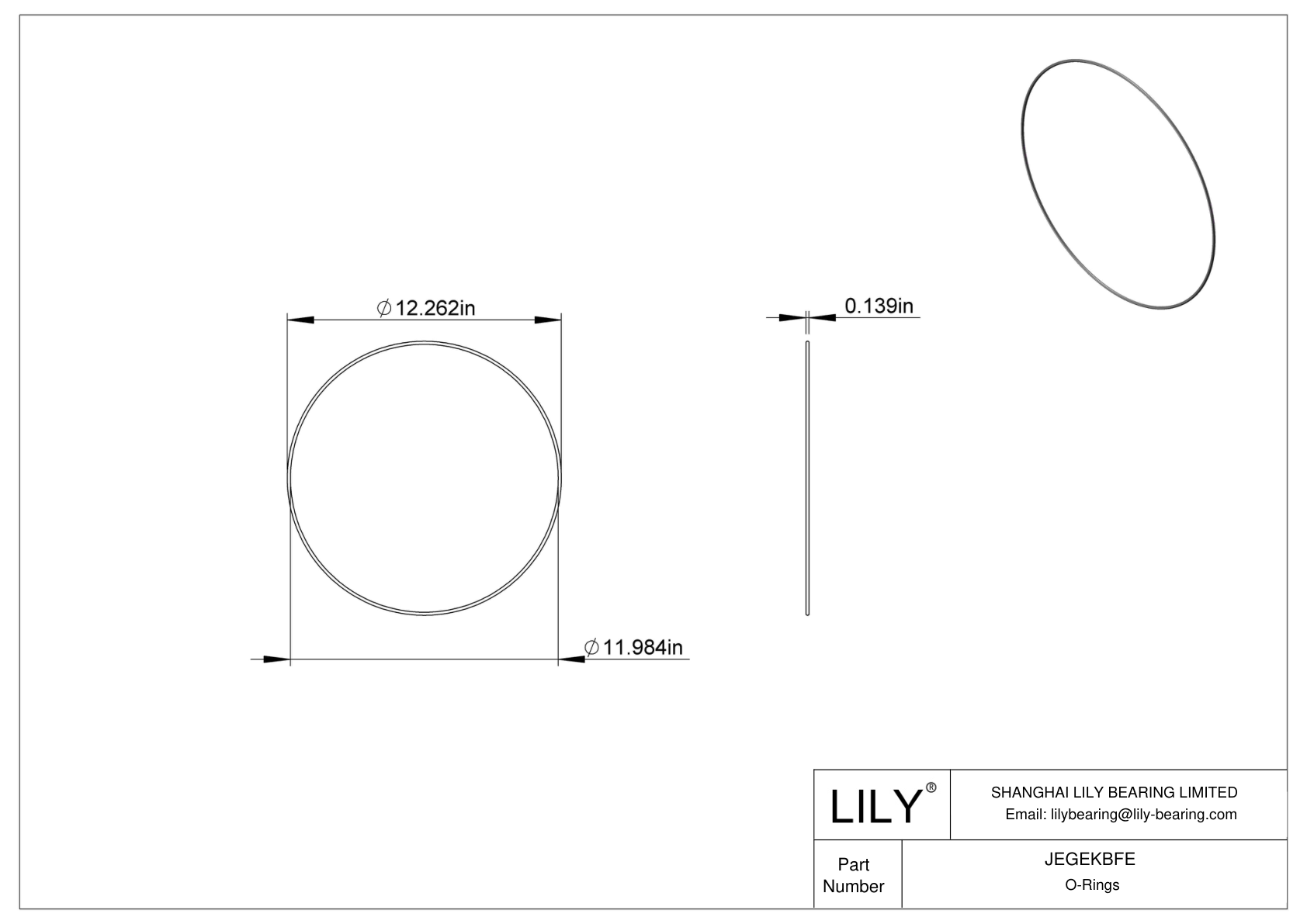 JEGEKBFE 圆形耐化学性 O 形圈 cad drawing