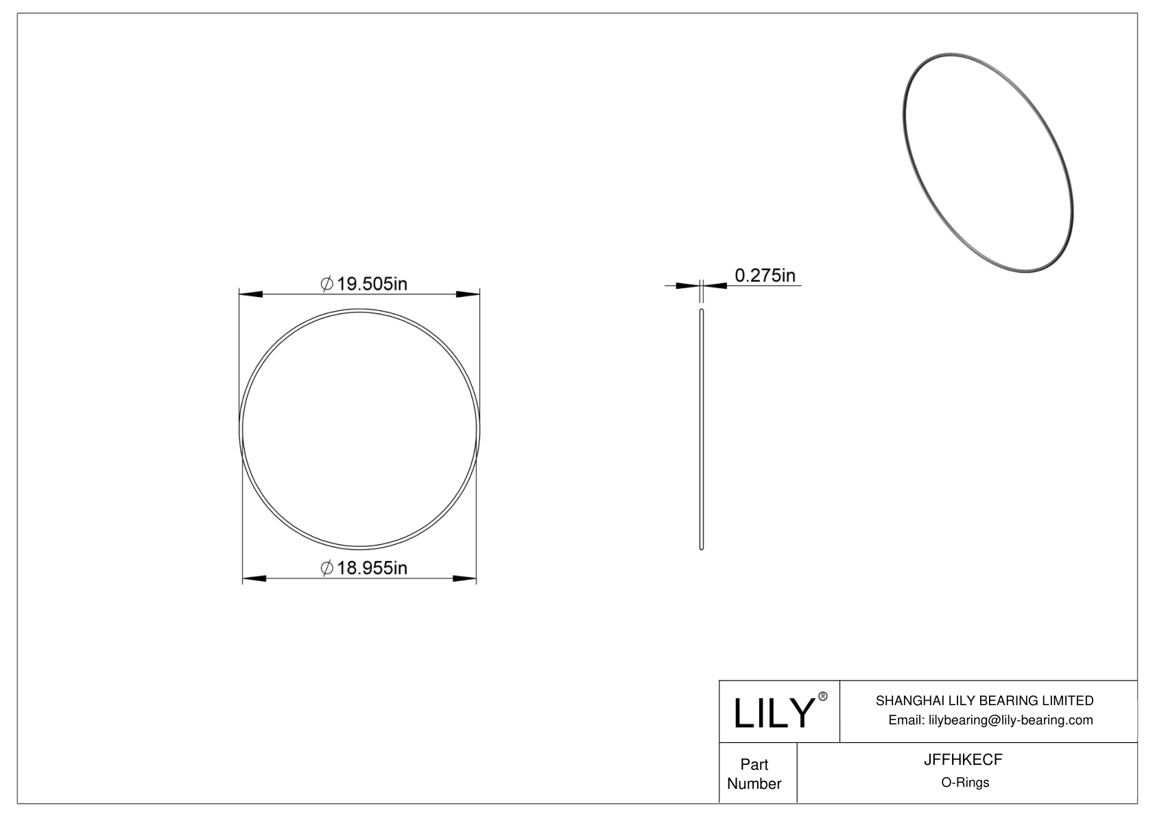 JFFHKECF 防水防蒸汽 O 形圈 cad drawing