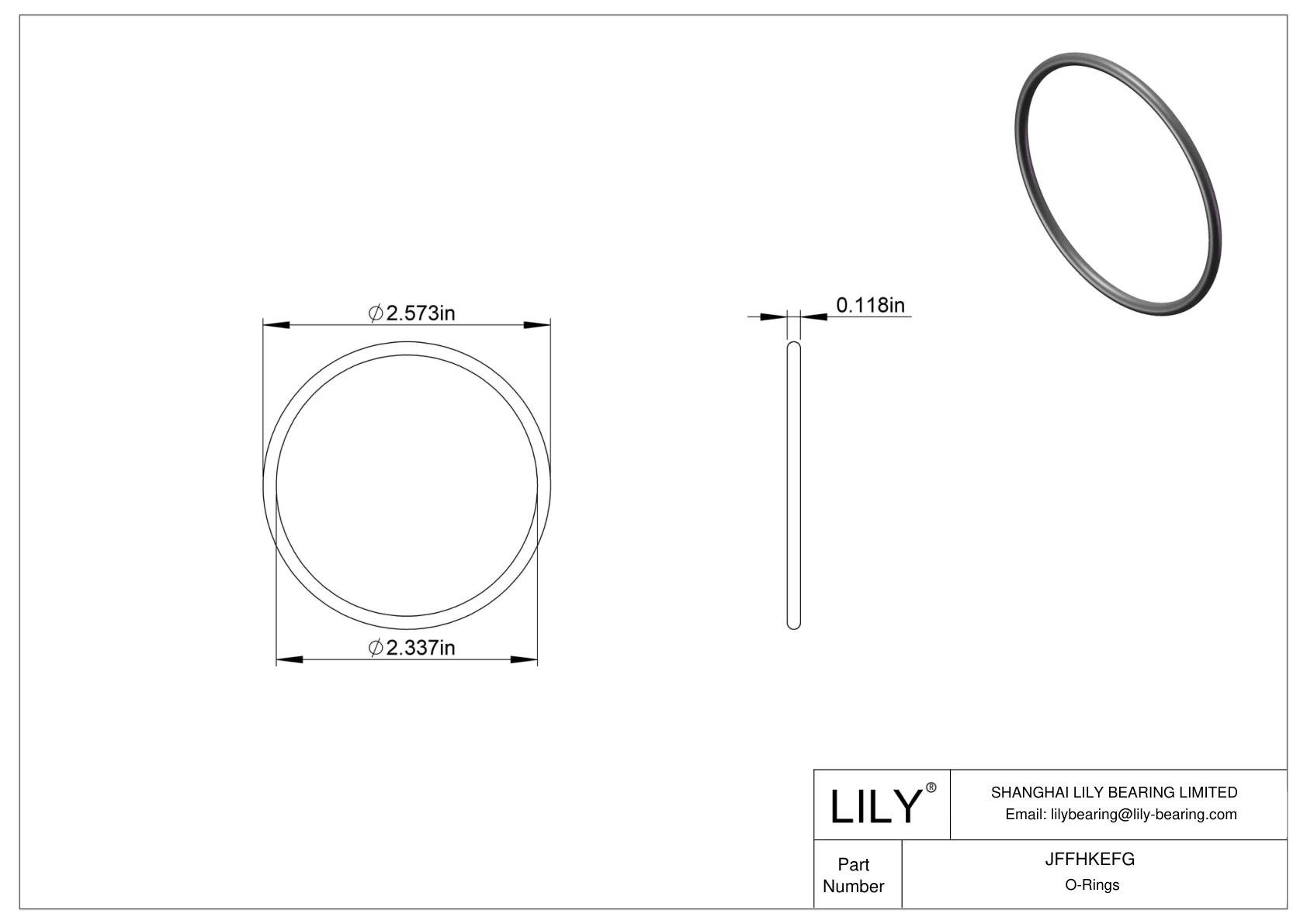 JFFHKEFG Water And Steam Resistant O-Rings cad drawing