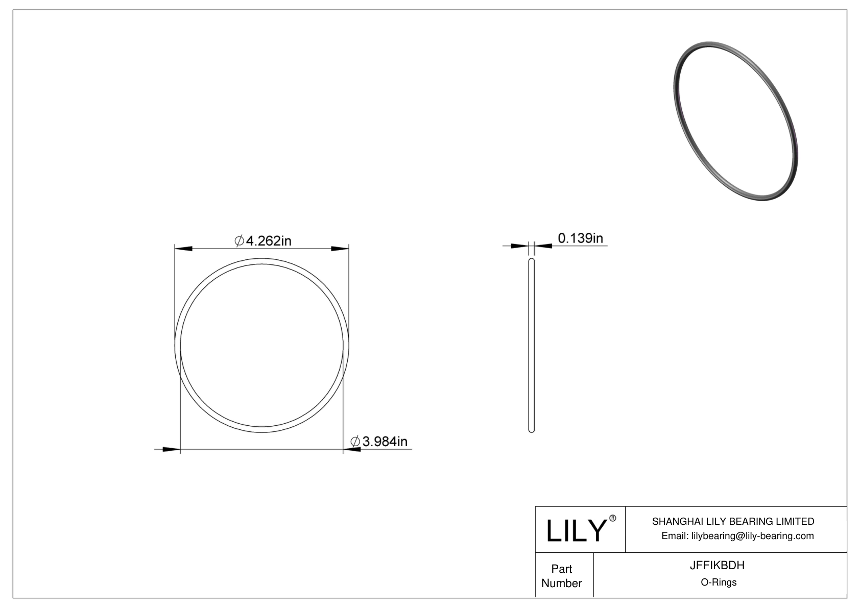 JFFIKBDH 圆形耐油 O 形圈 cad drawing