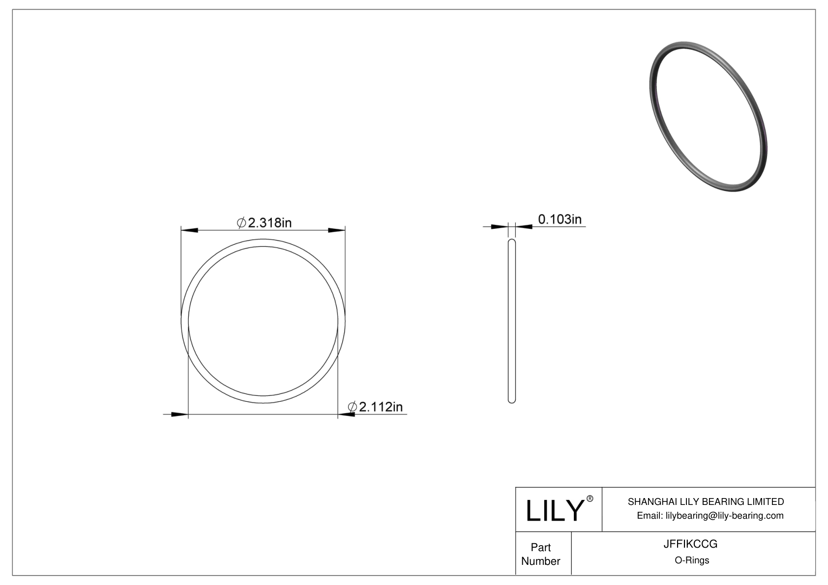 JFFIKCCG 圆形耐油 O 形圈 cad drawing