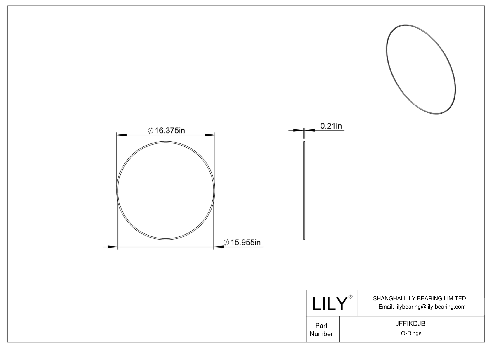 JFFIKDJB 圆形耐油 O 形圈 cad drawing