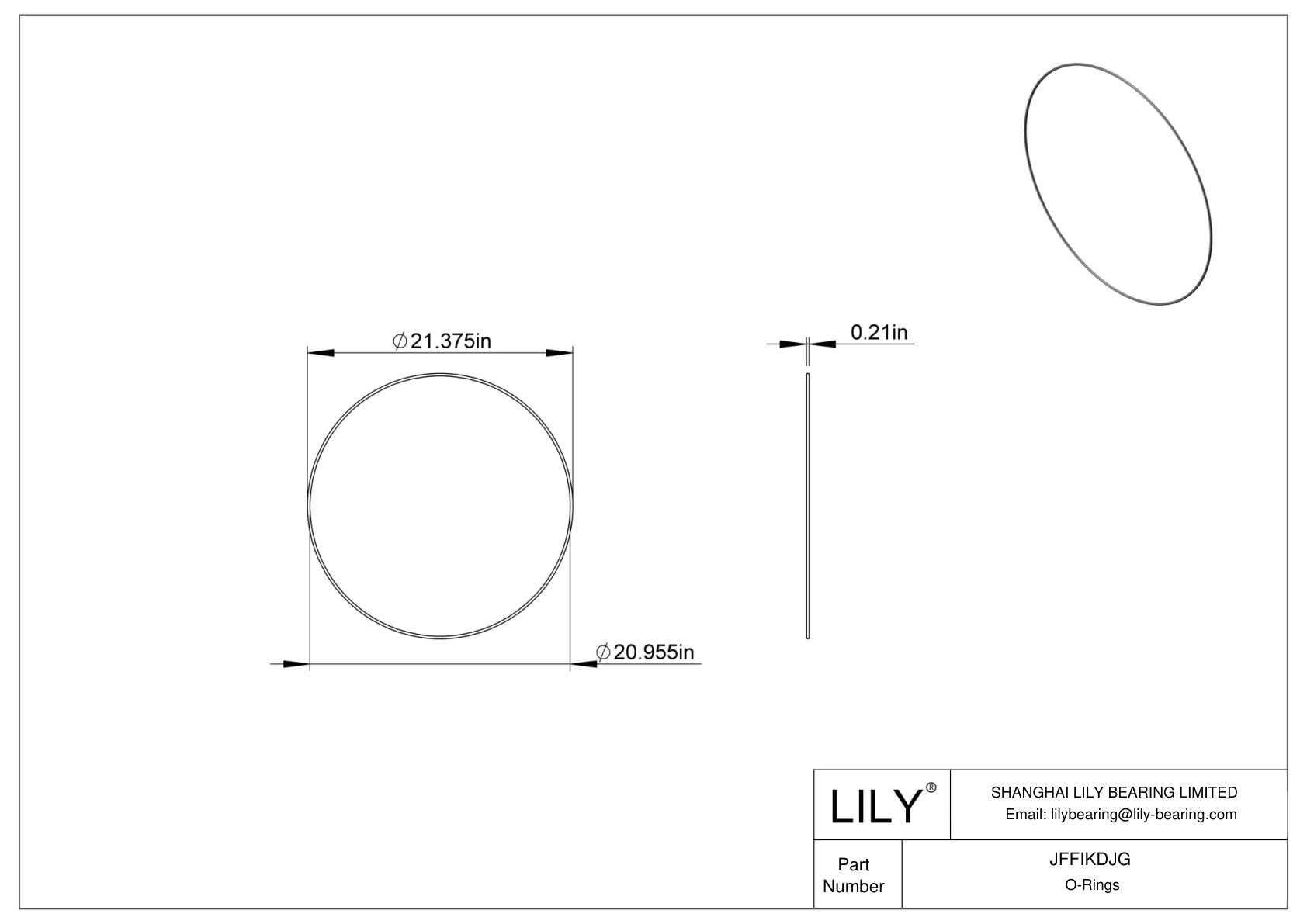 JFFIKDJG 圆形耐油 O 形圈 cad drawing