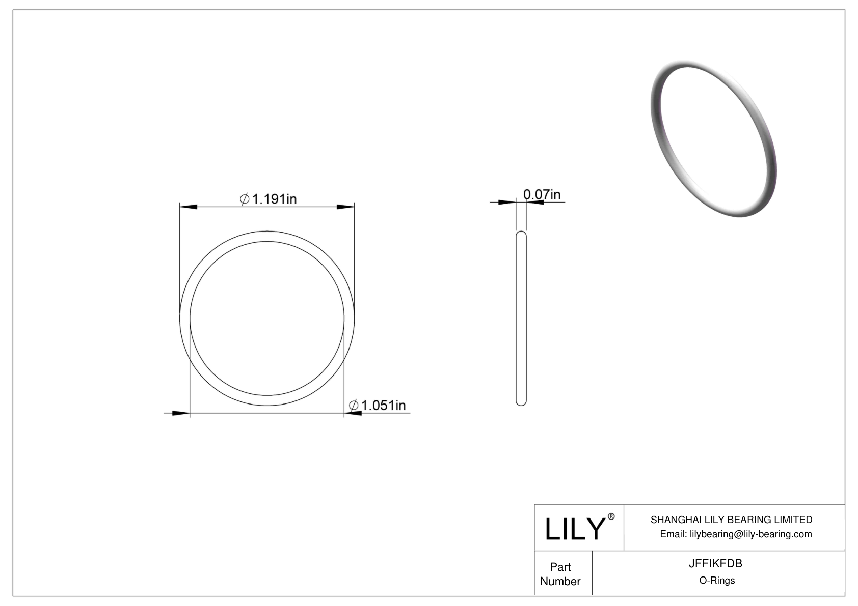 JFFIKFDB Juntas tóricas redondas resistentes al aceite cad drawing