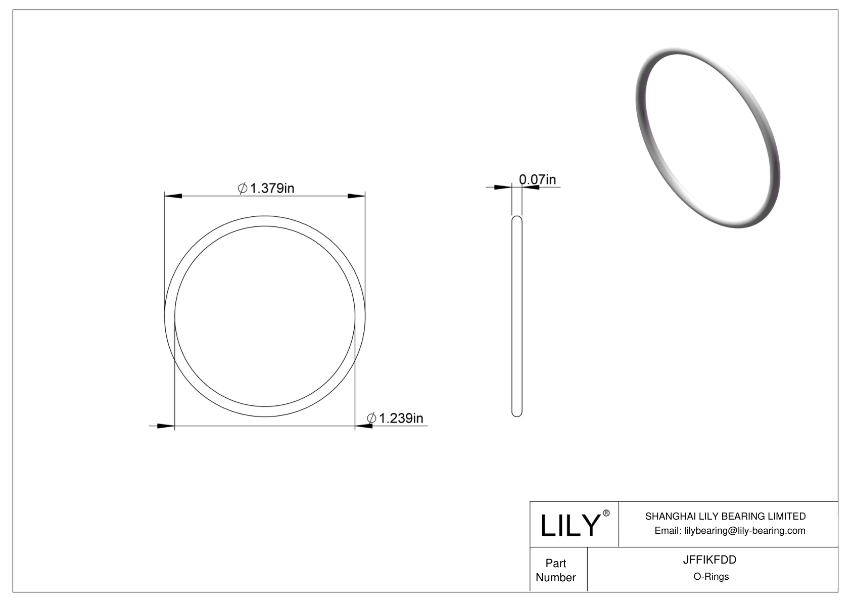 JFFIKFDD 圆形耐油 O 形圈 cad drawing