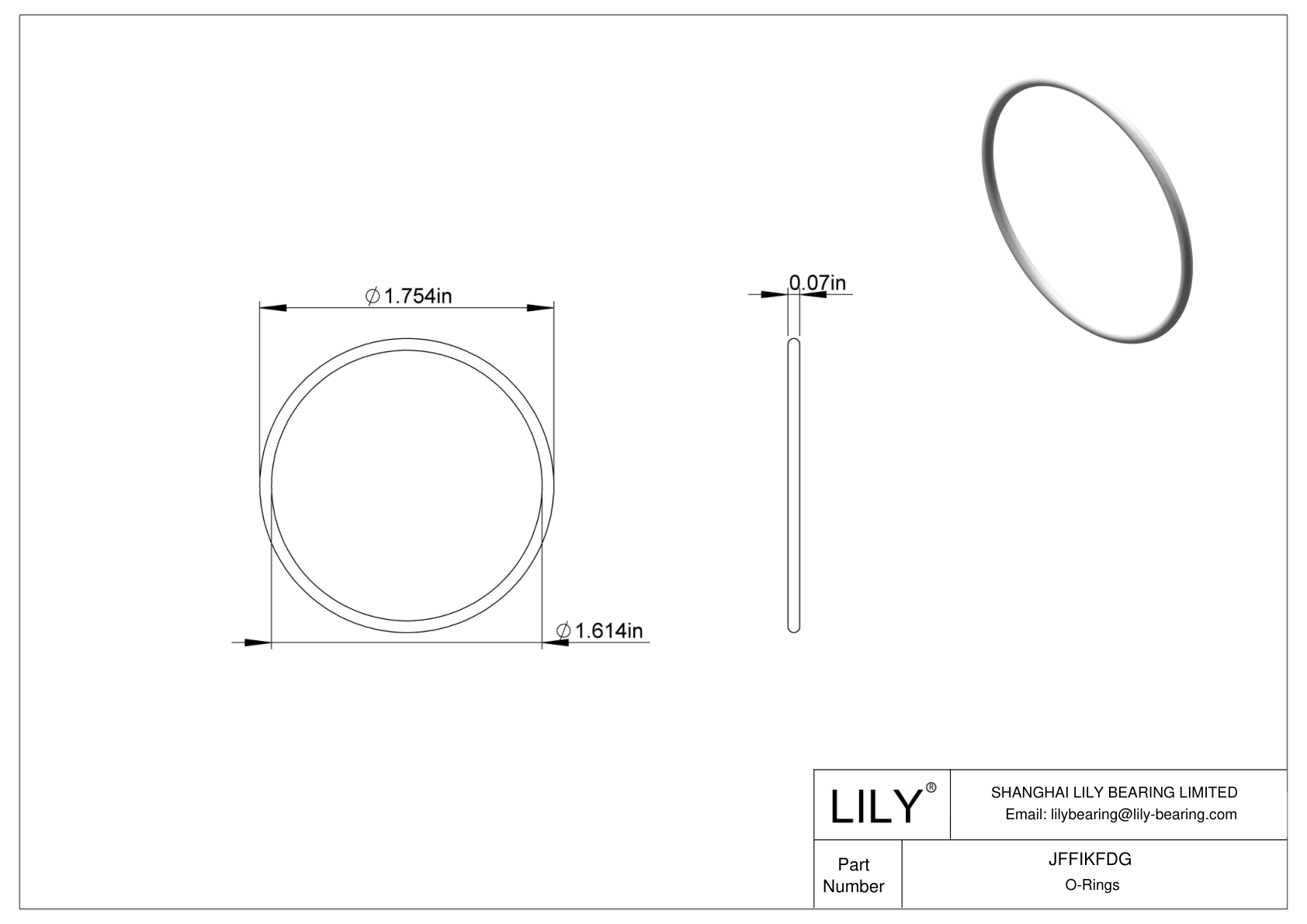 JFFIKFDG 圆形耐油 O 形圈 cad drawing