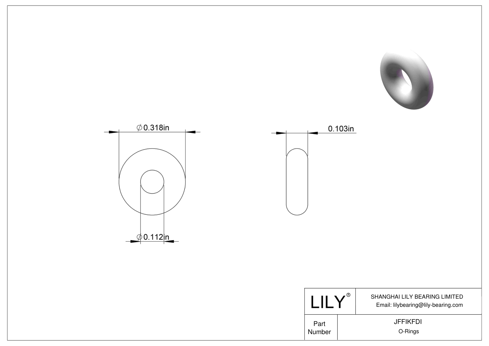 JFFIKFDI Juntas tóricas redondas resistentes al aceite cad drawing