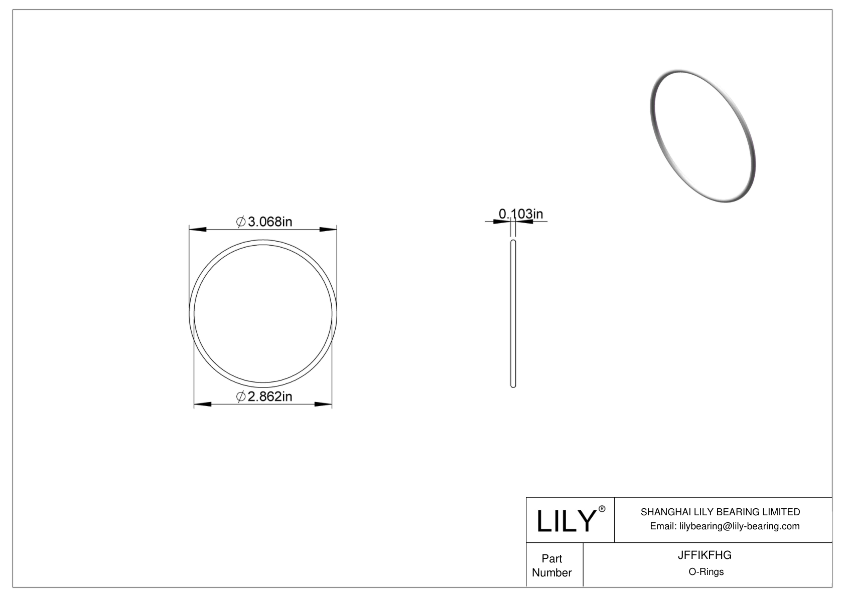 JFFIKFHG 圆形耐油 O 形圈 cad drawing