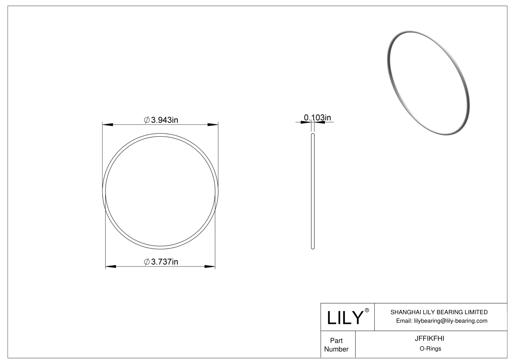 JFFIKFHI Juntas tóricas redondas resistentes al aceite cad drawing