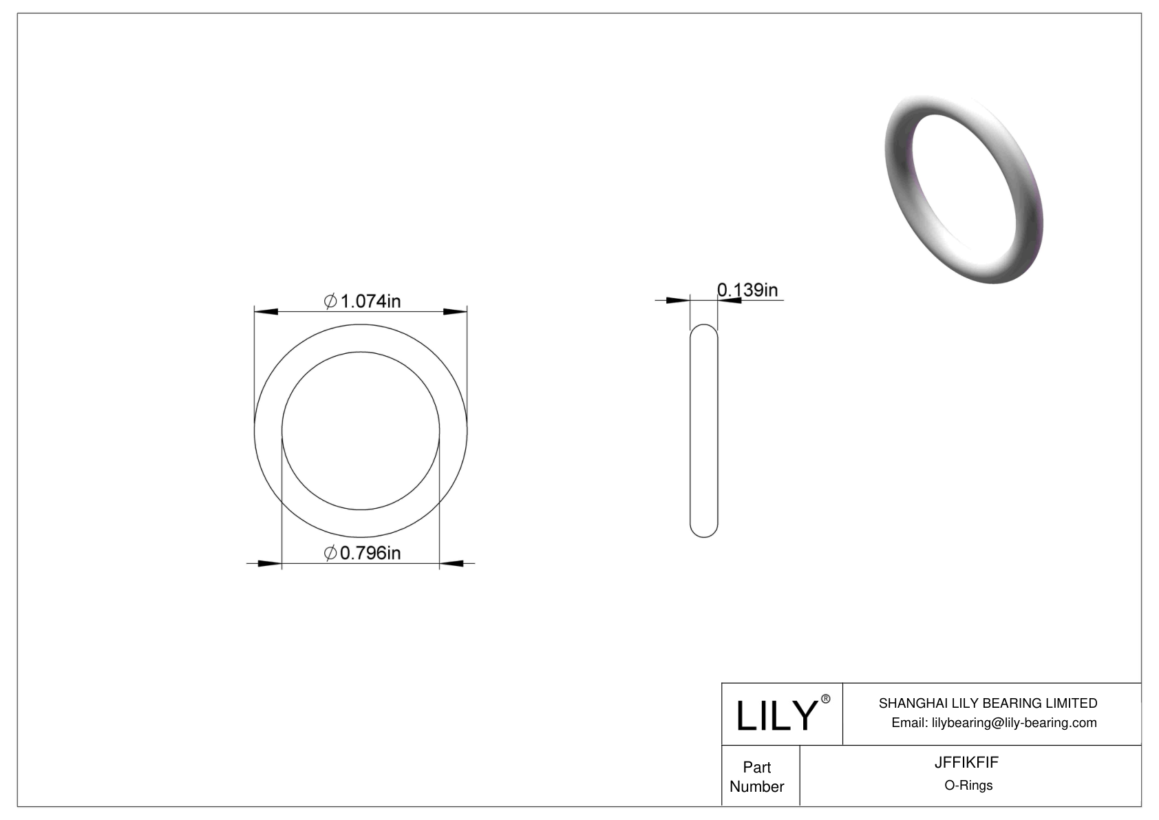 JFFIKFIF Juntas tóricas redondas resistentes al aceite cad drawing