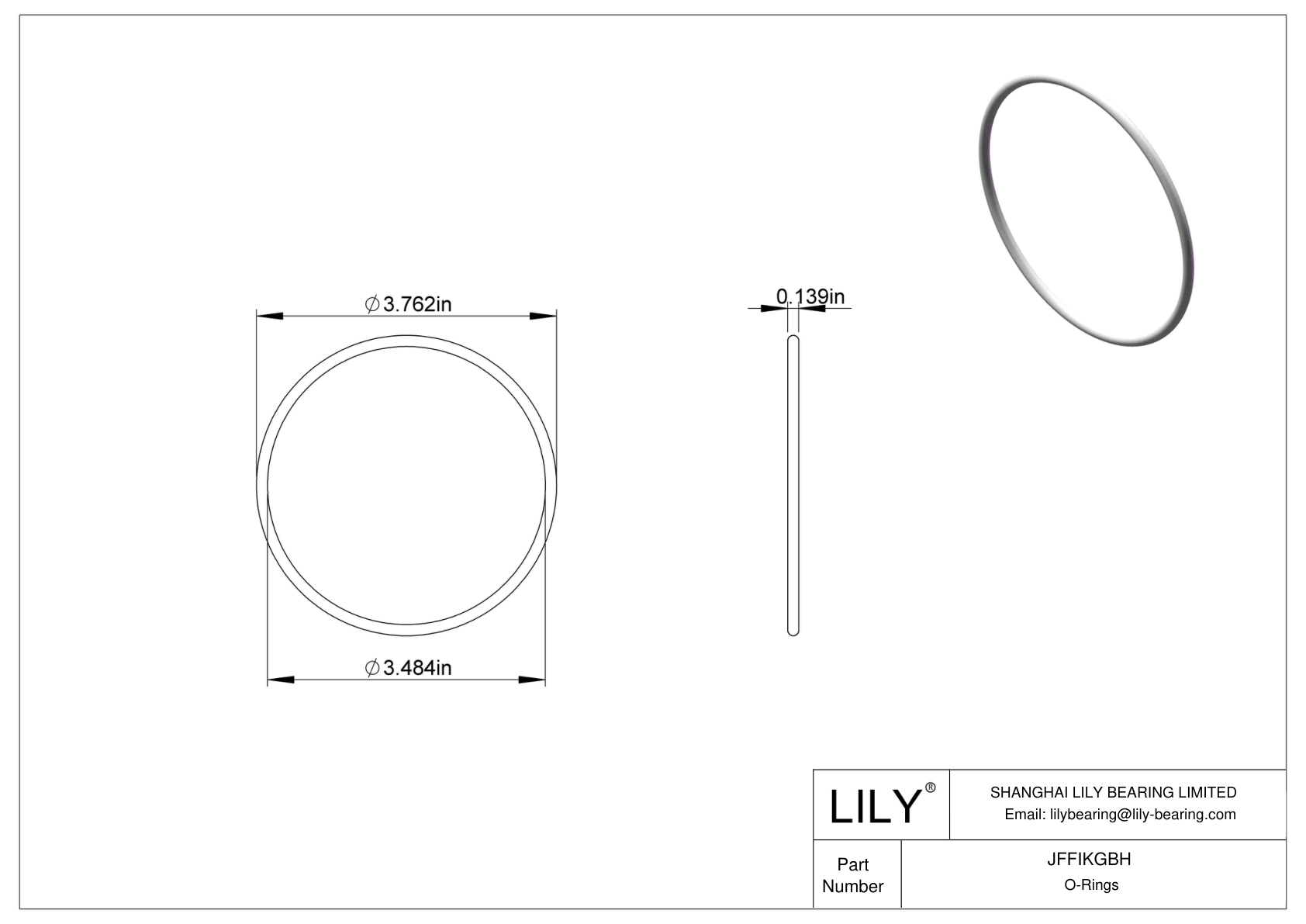 JFFIKGBH 圆形耐油 O 形圈 cad drawing