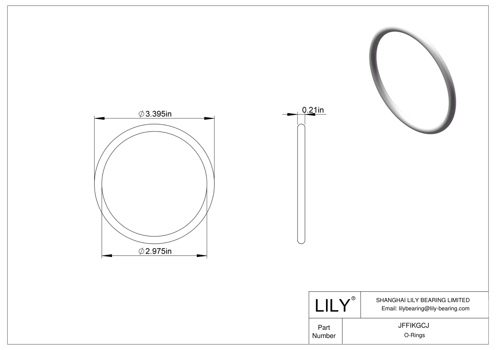 JFFIKGCJ 圆形耐油 O 形圈 cad drawing