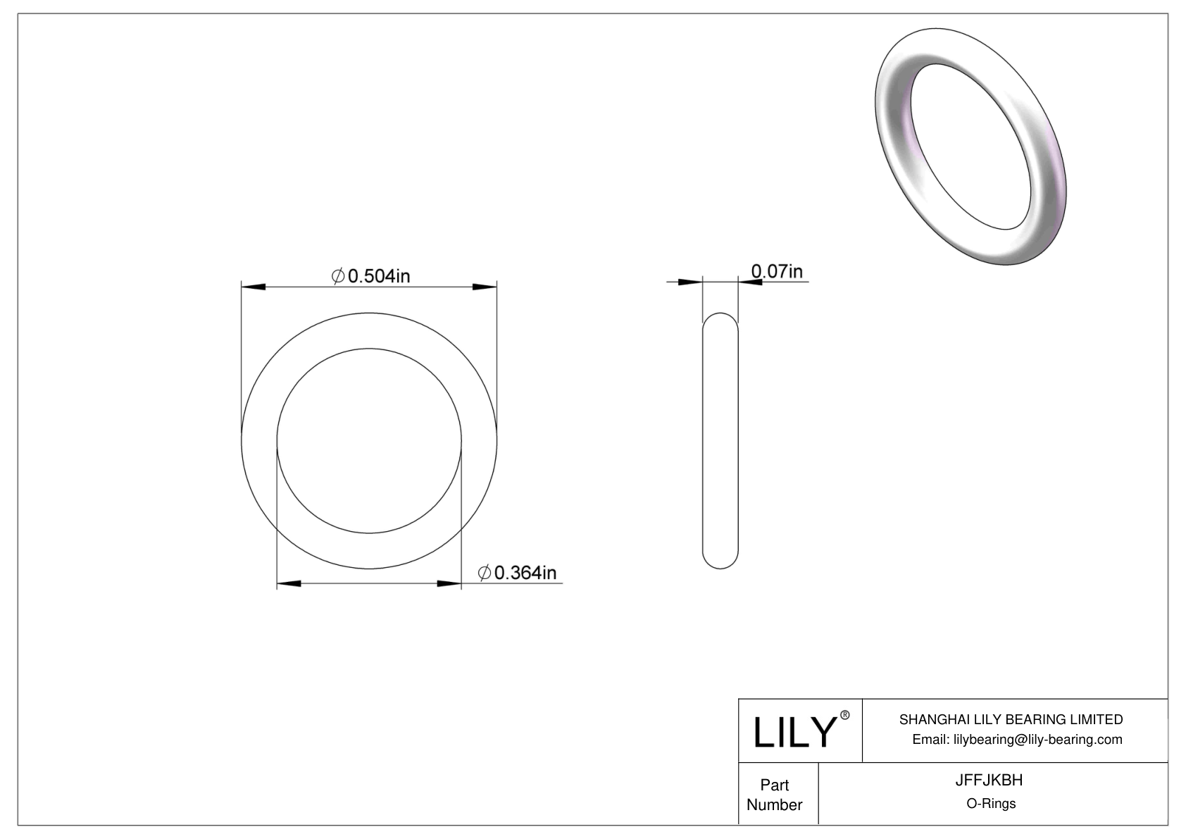 JFFJKBH Juntas tóricas redondas resistentes a productos químicos cad drawing