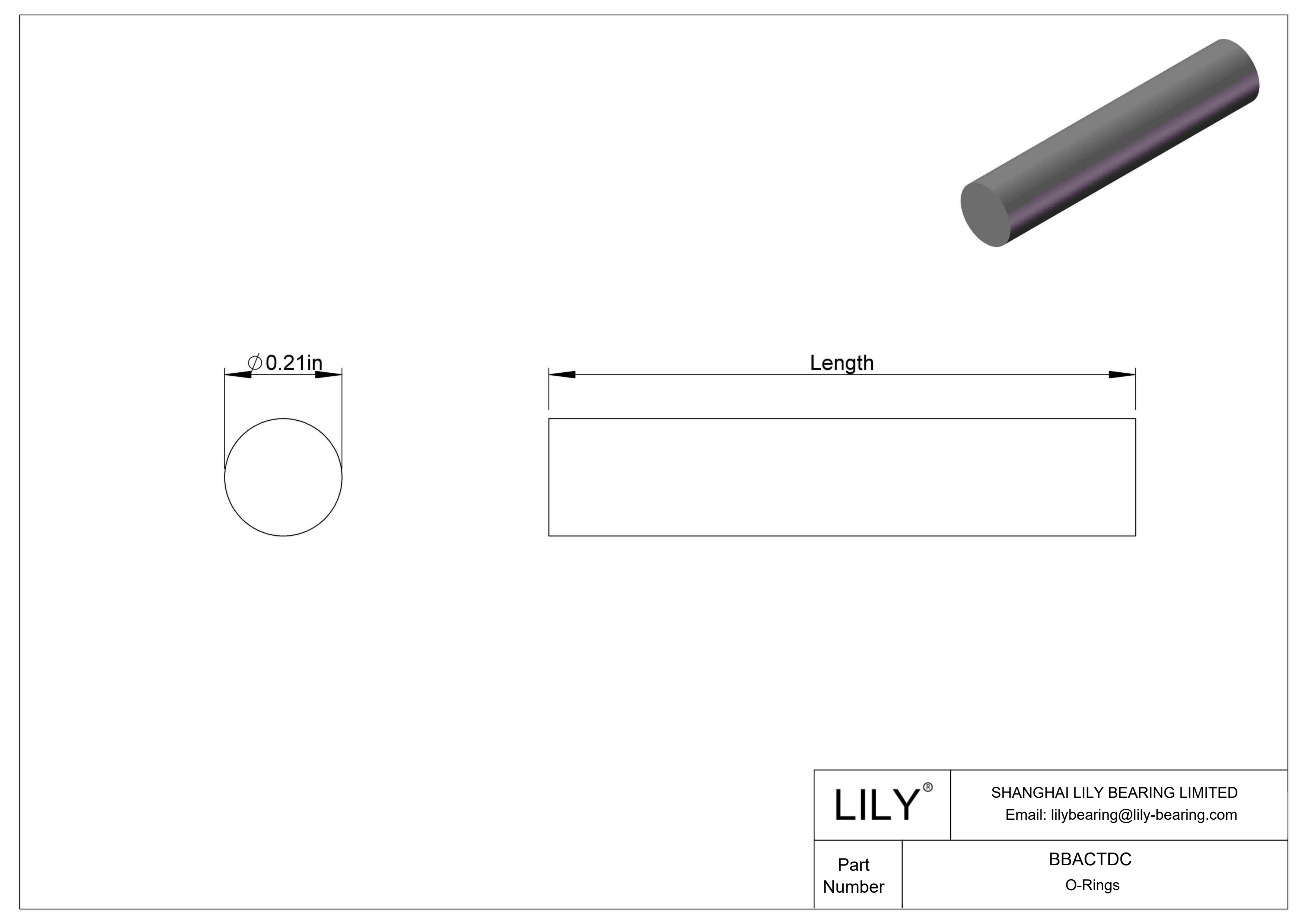 BBACTDC 圆形耐化学性O 形圈软线库存 cad drawing