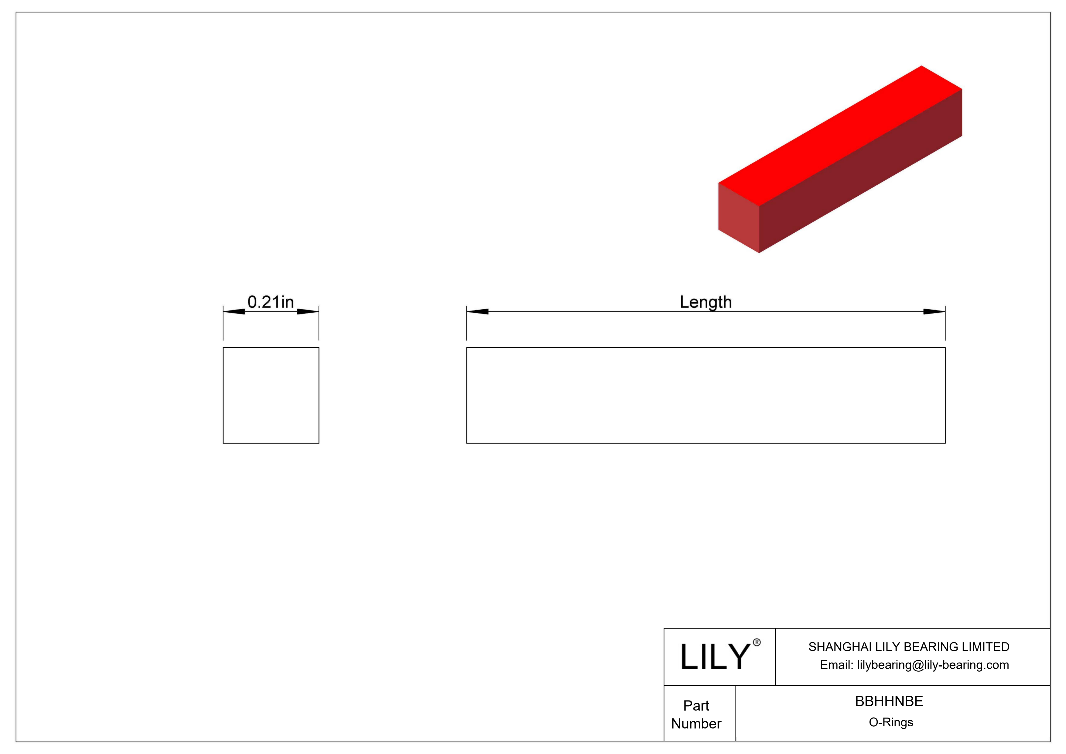 BBHHNBE 方形高温 O 型圈软线库存 cad drawing