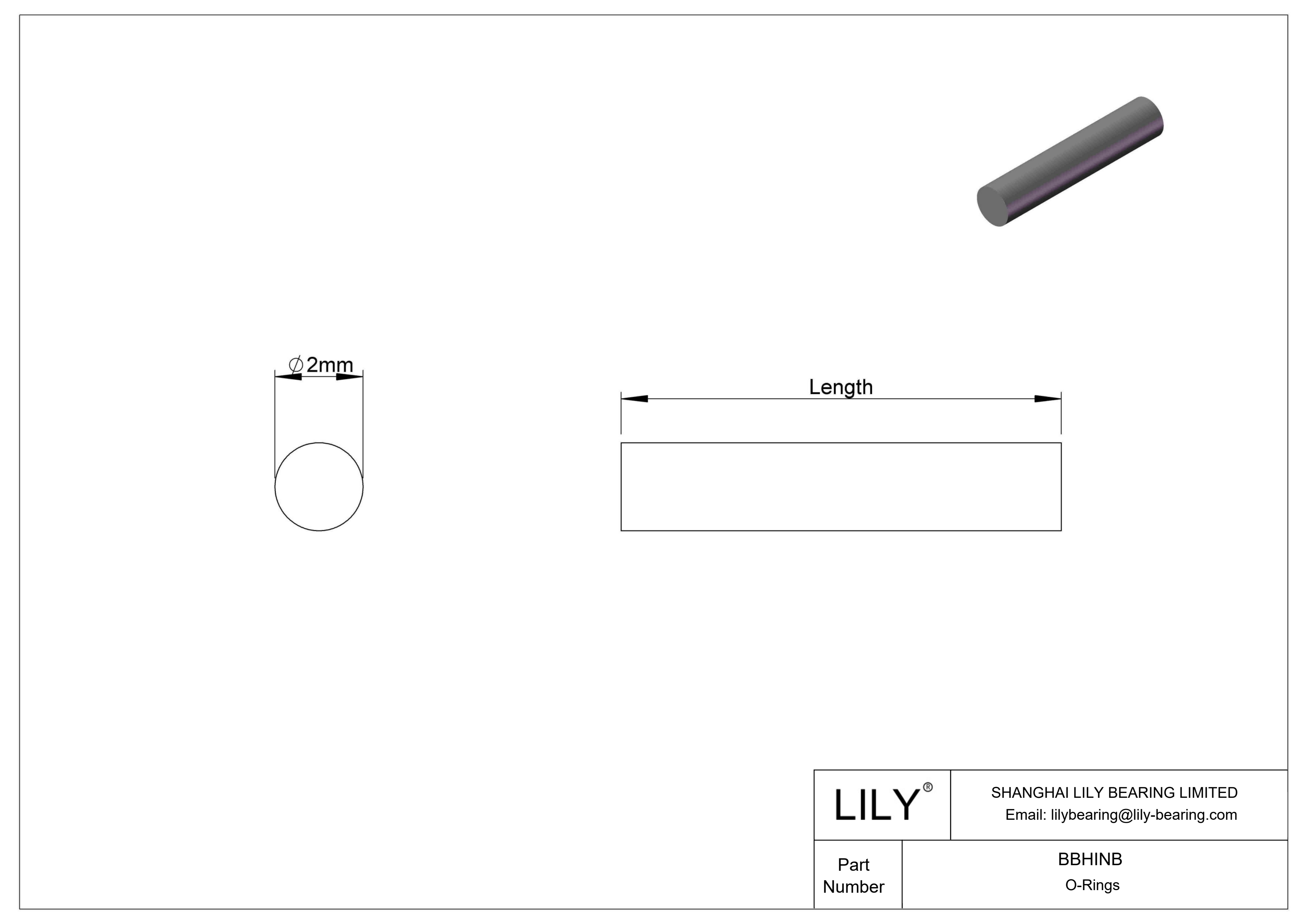 BBHINB 防水防蒸汽 O 形圈软线库存 cad drawing