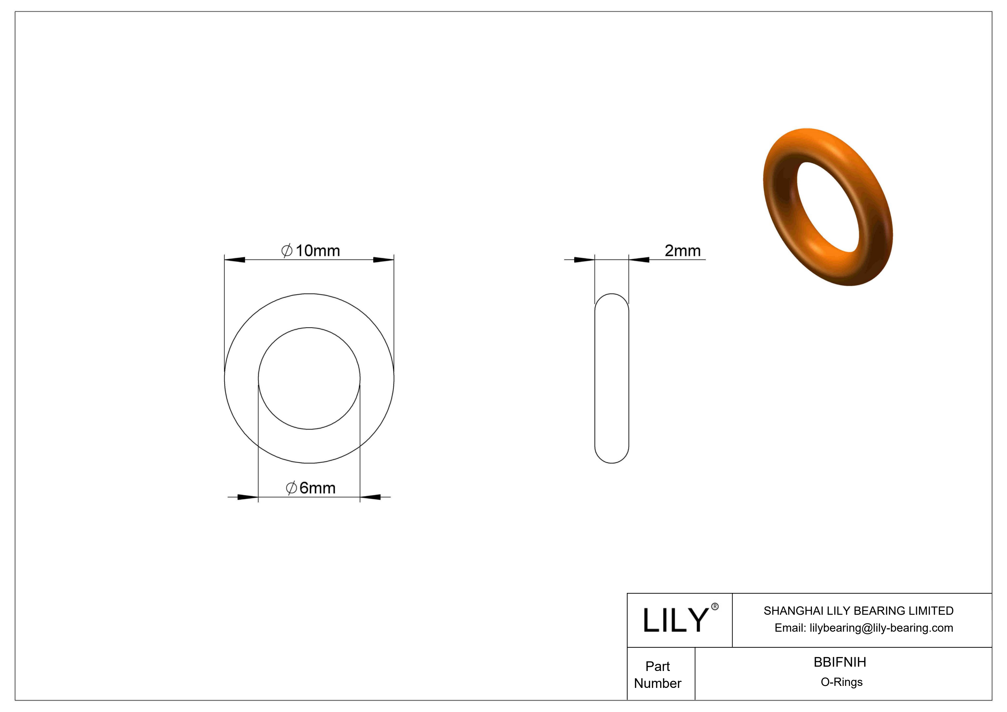 BBIFNIH 圆形耐化学性 O 形圈 cad drawing