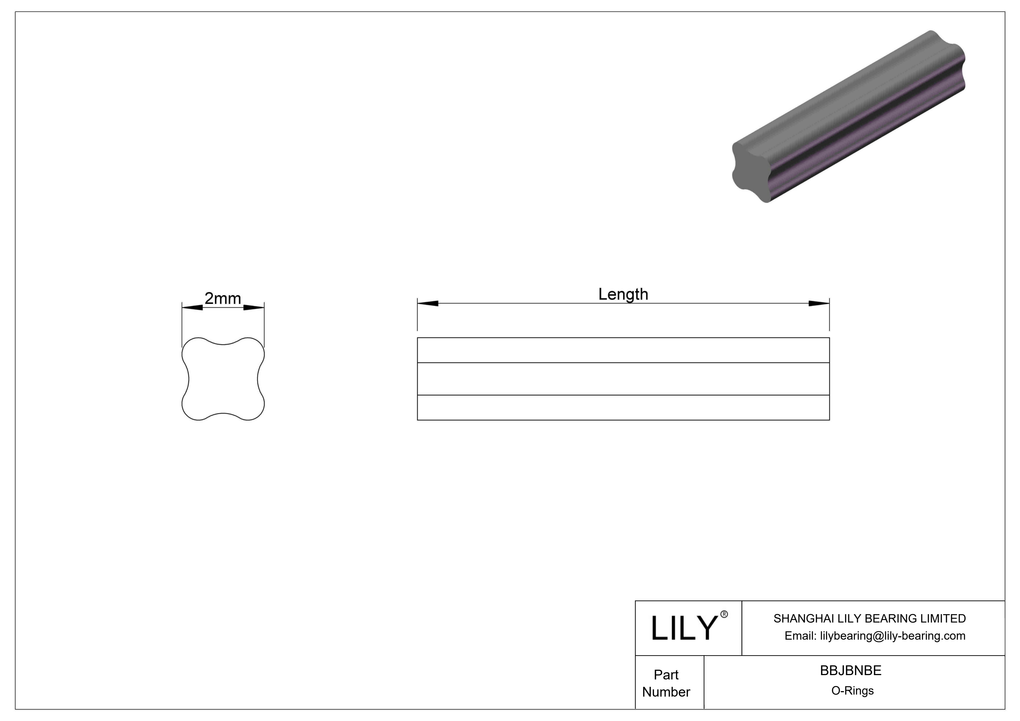 BBJBNBE 耐化学 O 型圈软线库存 X cad drawing