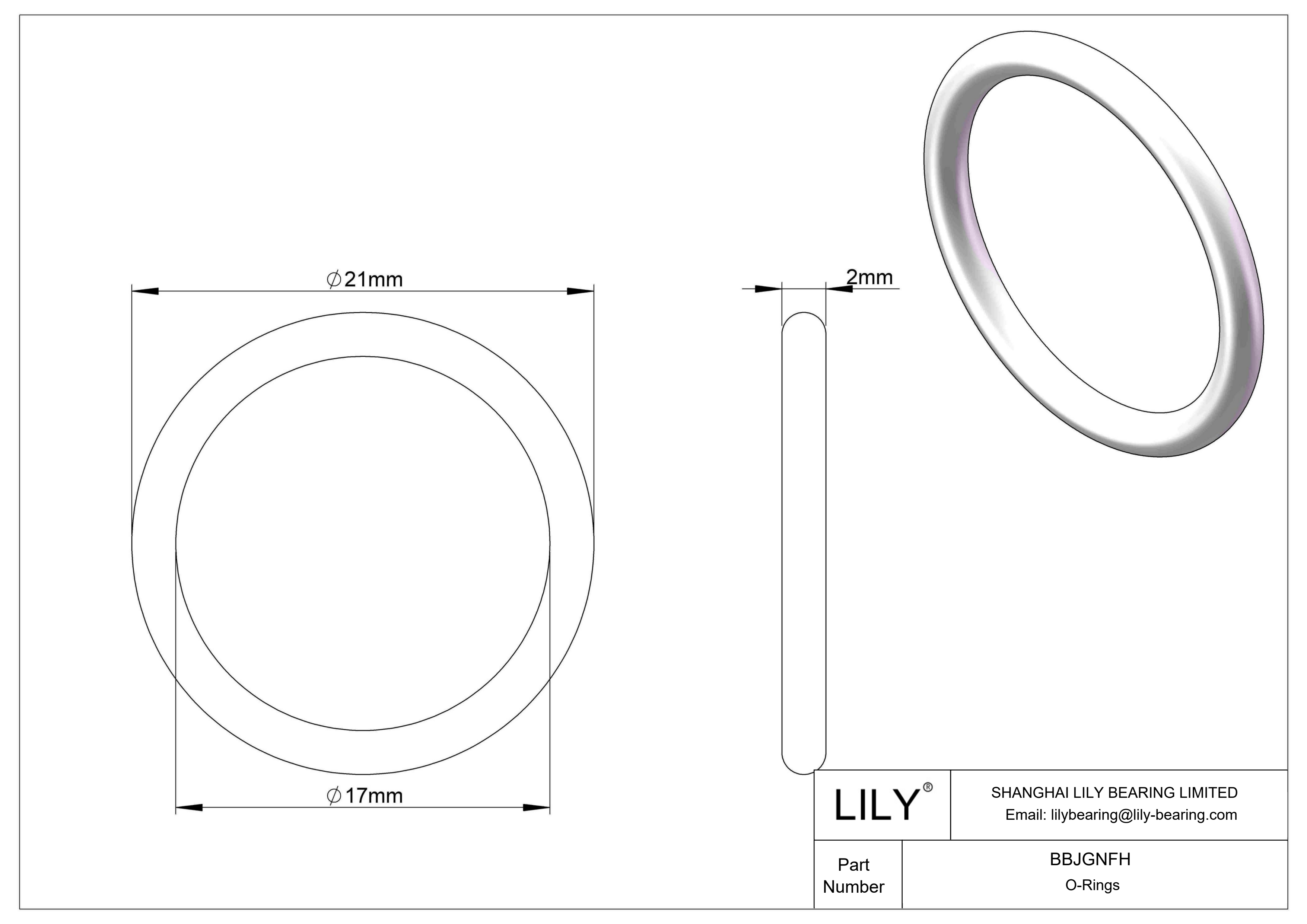 BBJGNFH 圆形耐化学性 O 形圈 cad drawing