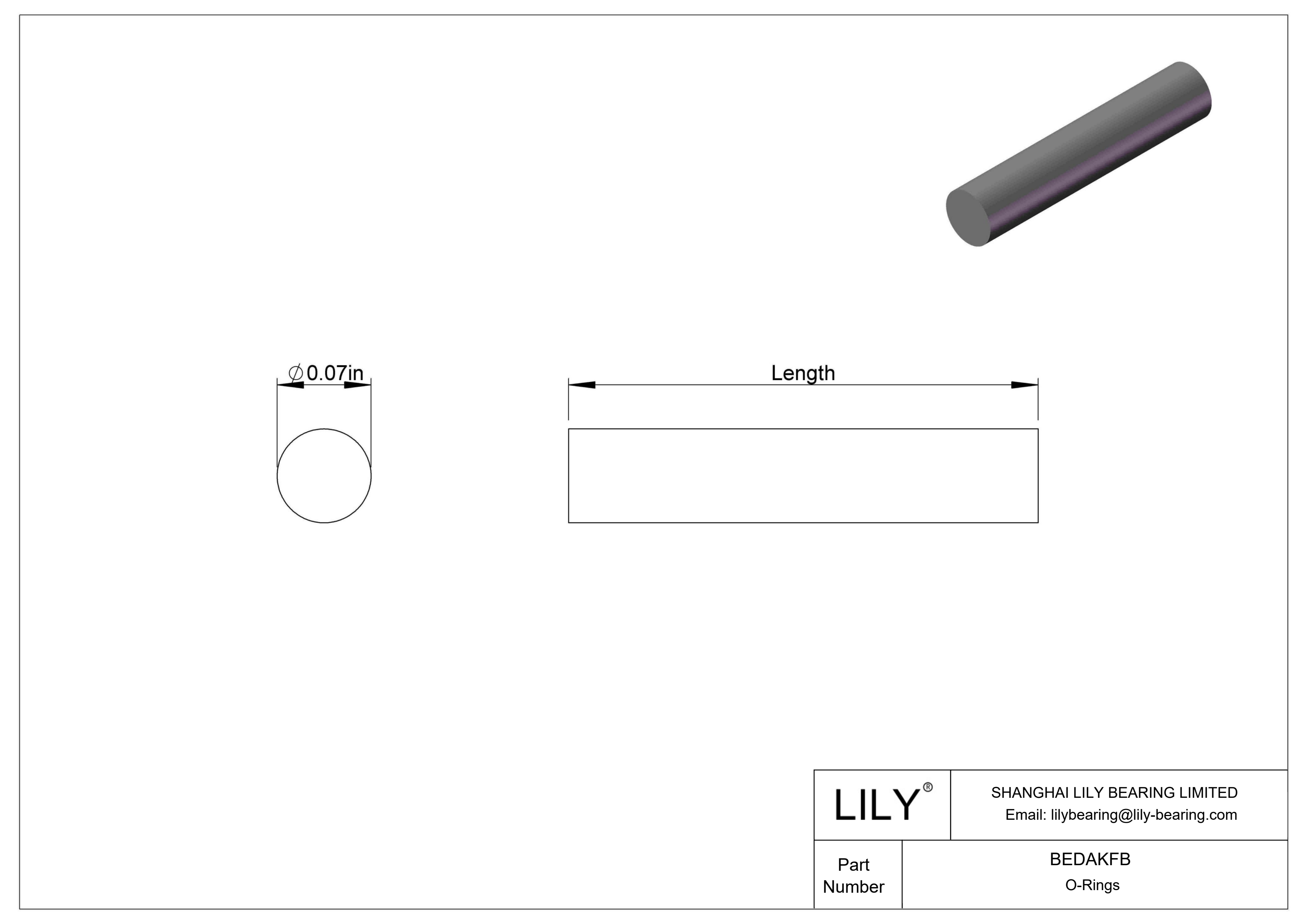 BEDAKFB 防水防蒸汽 O 形圈软线库存 cad drawing