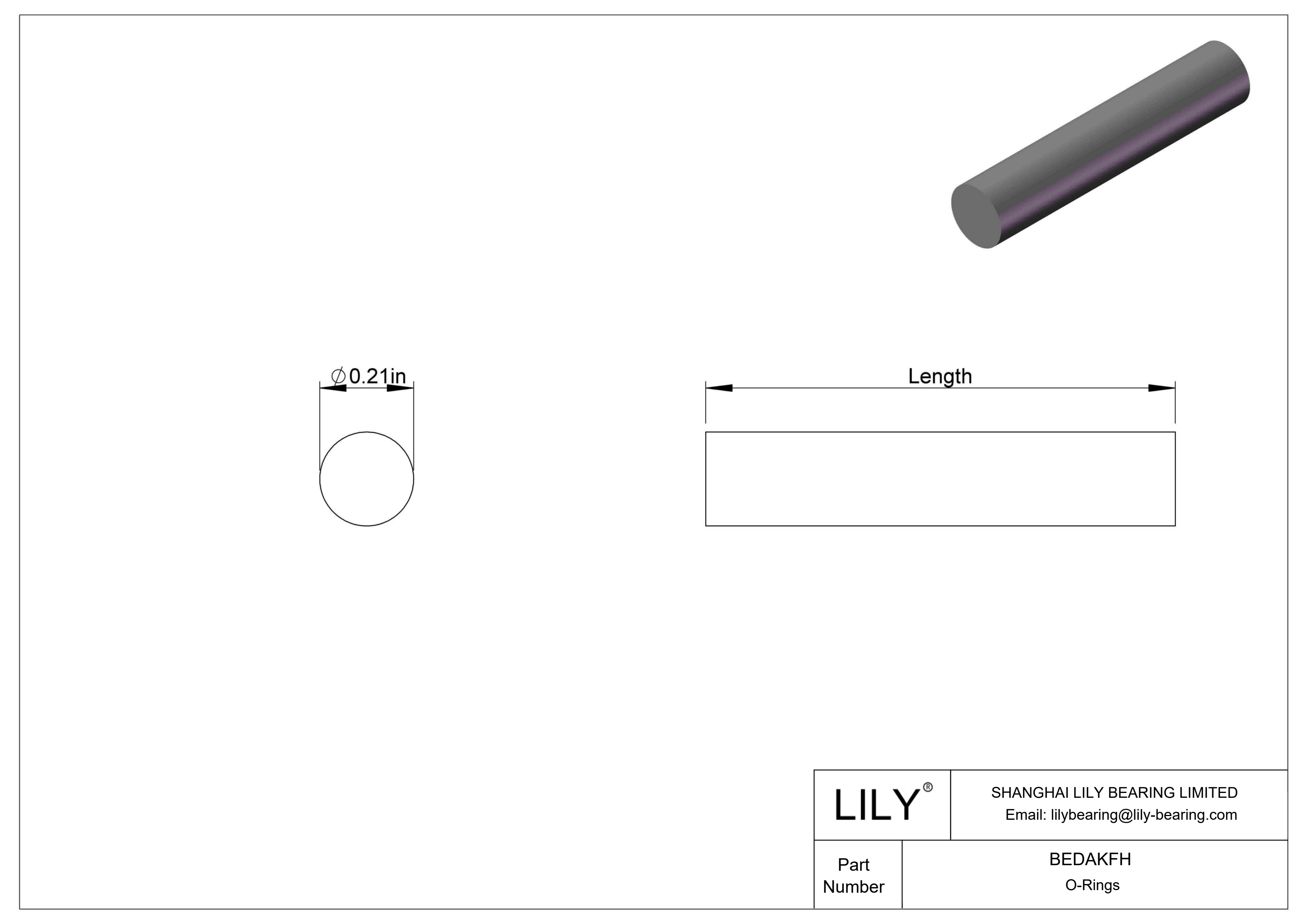 BEDAKFH 防水防蒸汽 O 形圈软线库存 cad drawing