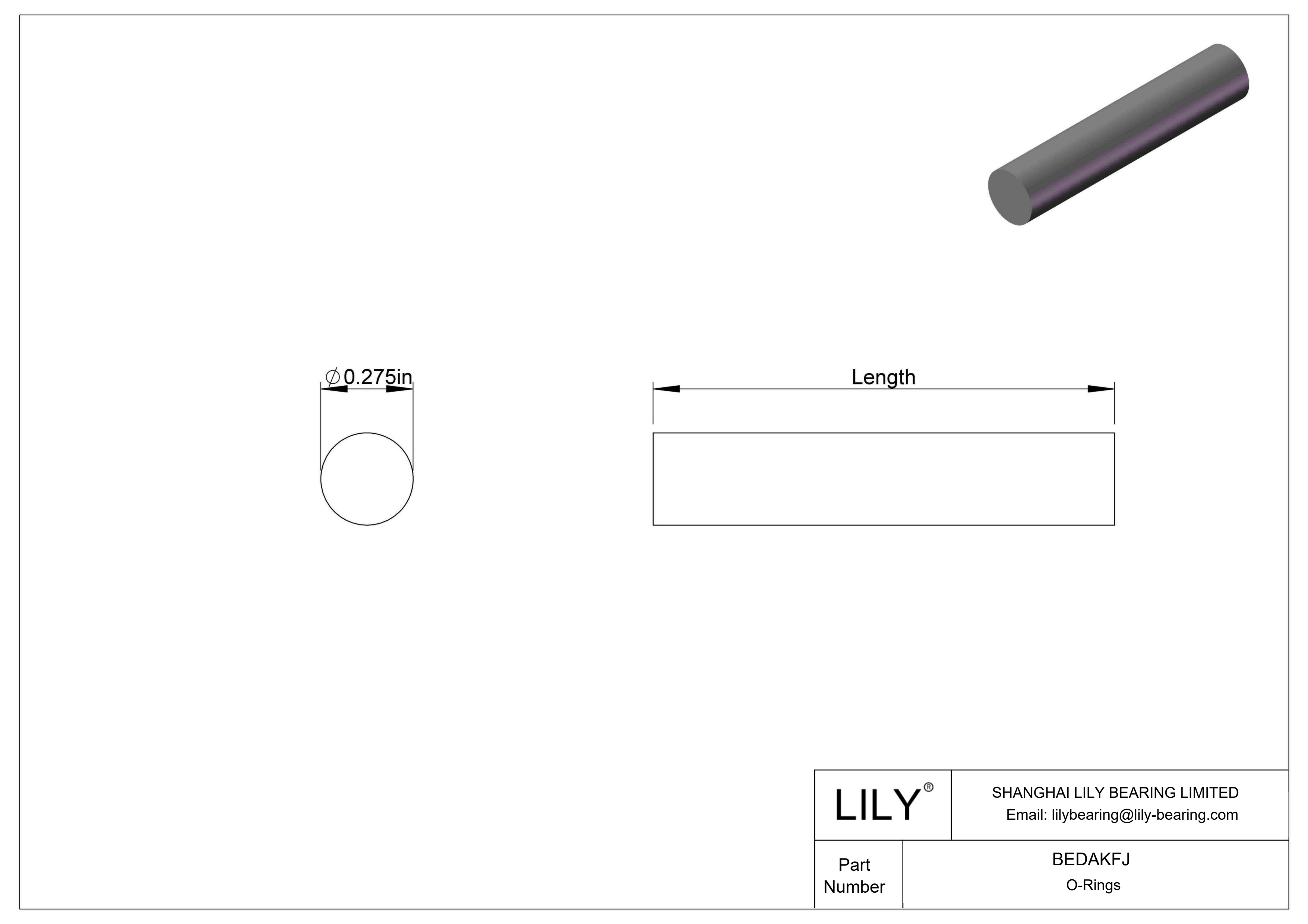 BEDAKFJ 防水防蒸汽 O 形圈软线库存 cad drawing