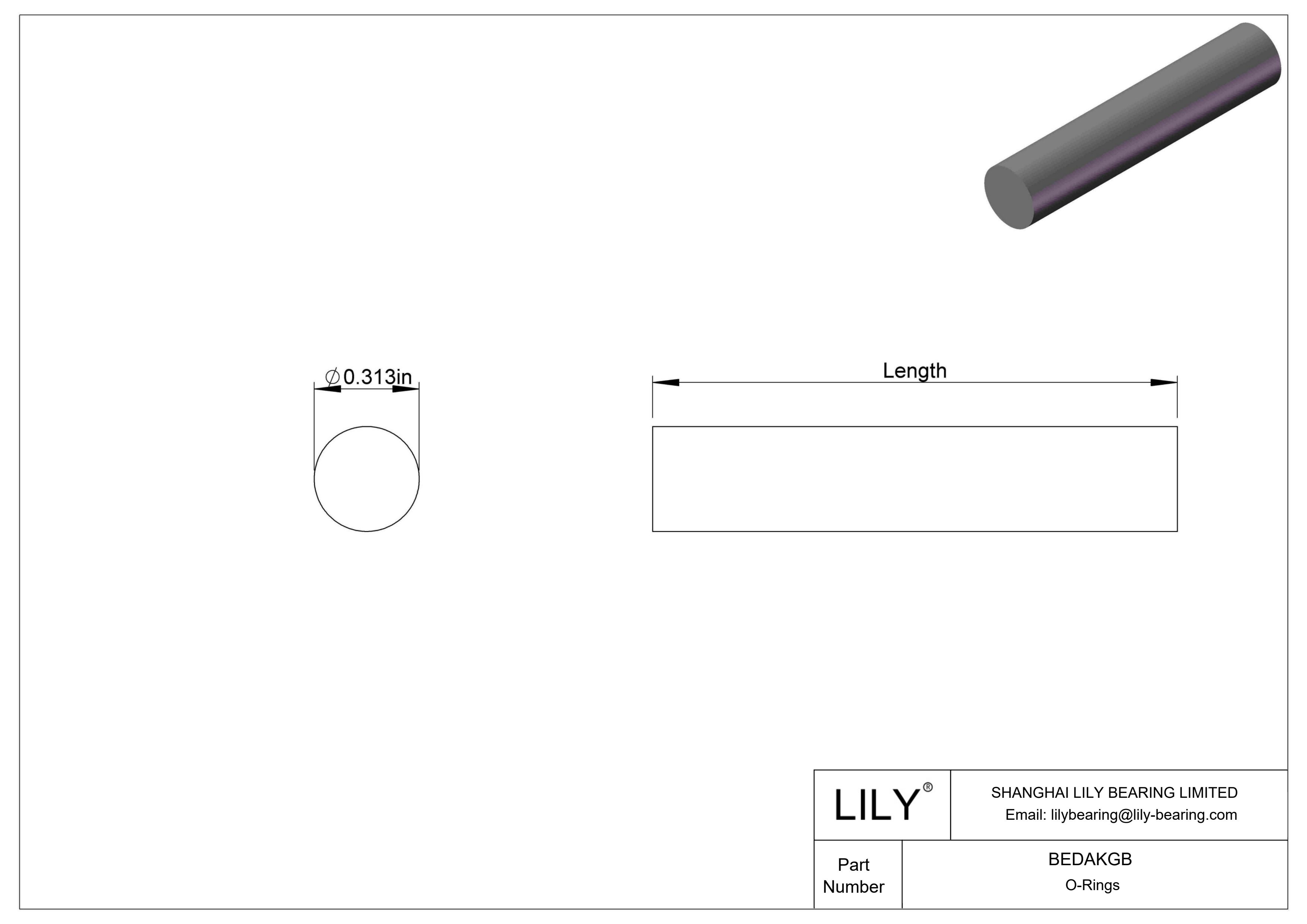 BEDAKGB 防水防蒸汽 O 形圈软线库存 cad drawing