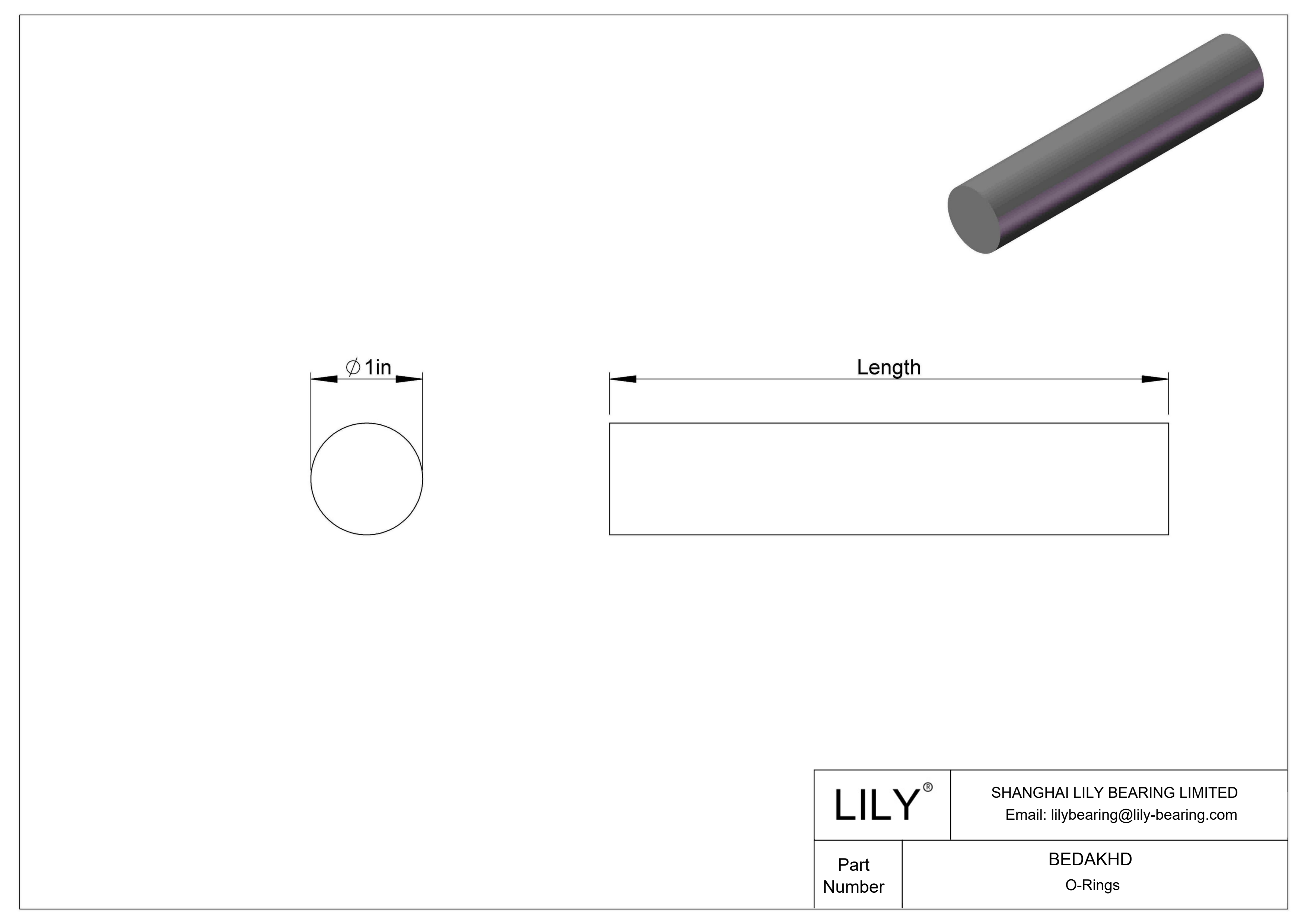 BEDAKHD 防水防蒸汽 O 形圈软线库存 cad drawing