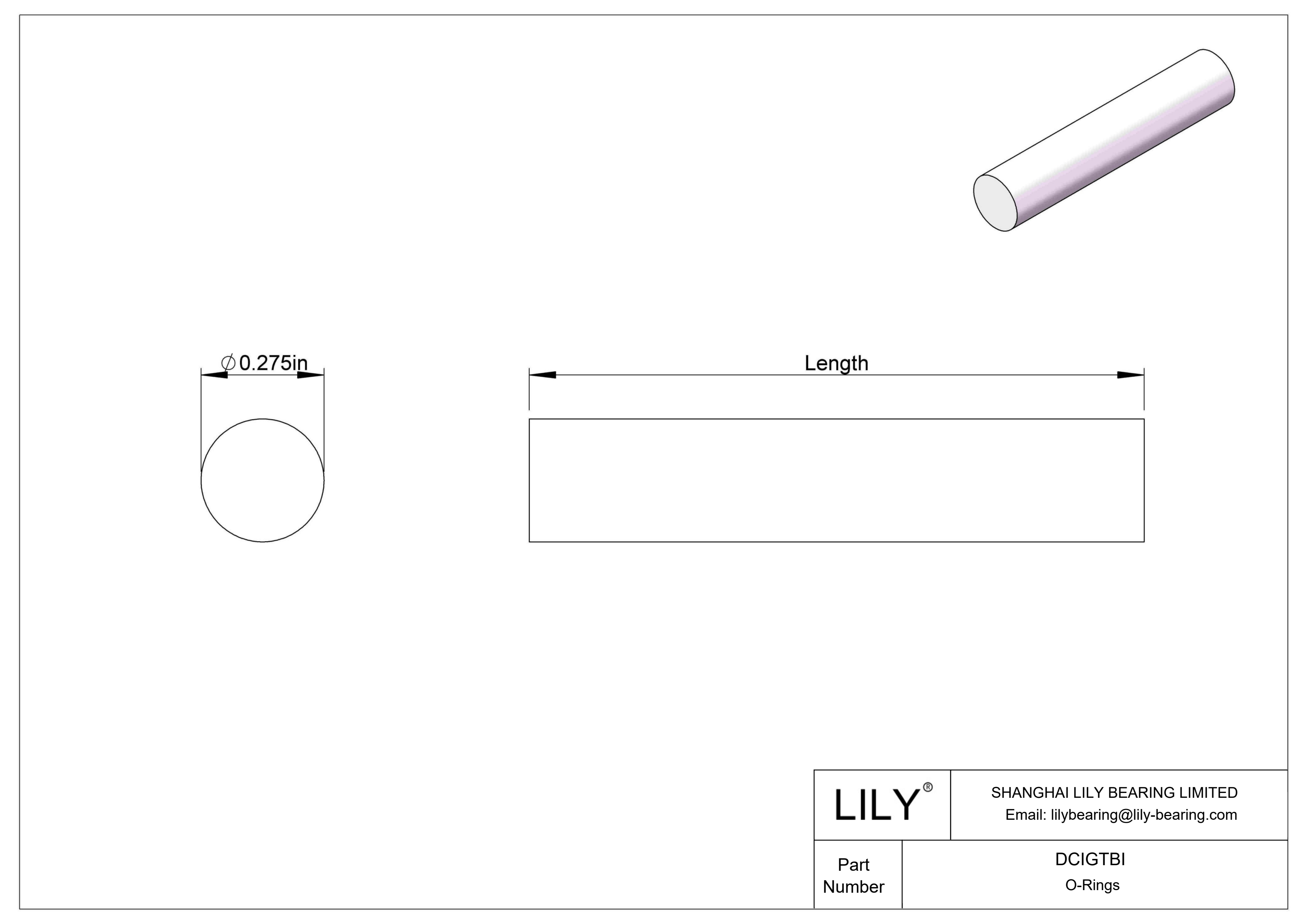 DCIGTBI 圆形耐油 O 型圈绳料 cad drawing