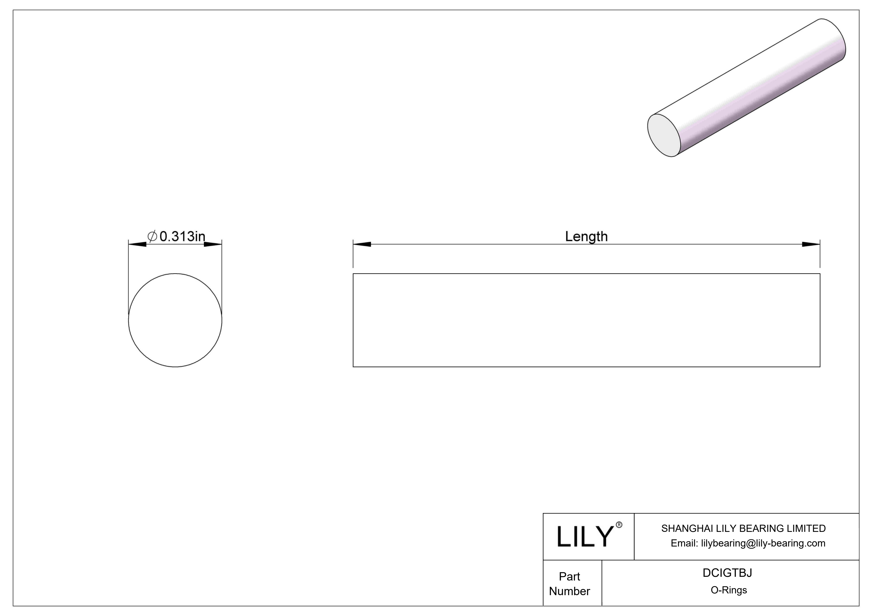 DCIGTBJ 圆形耐油 O 型圈绳料 cad drawing