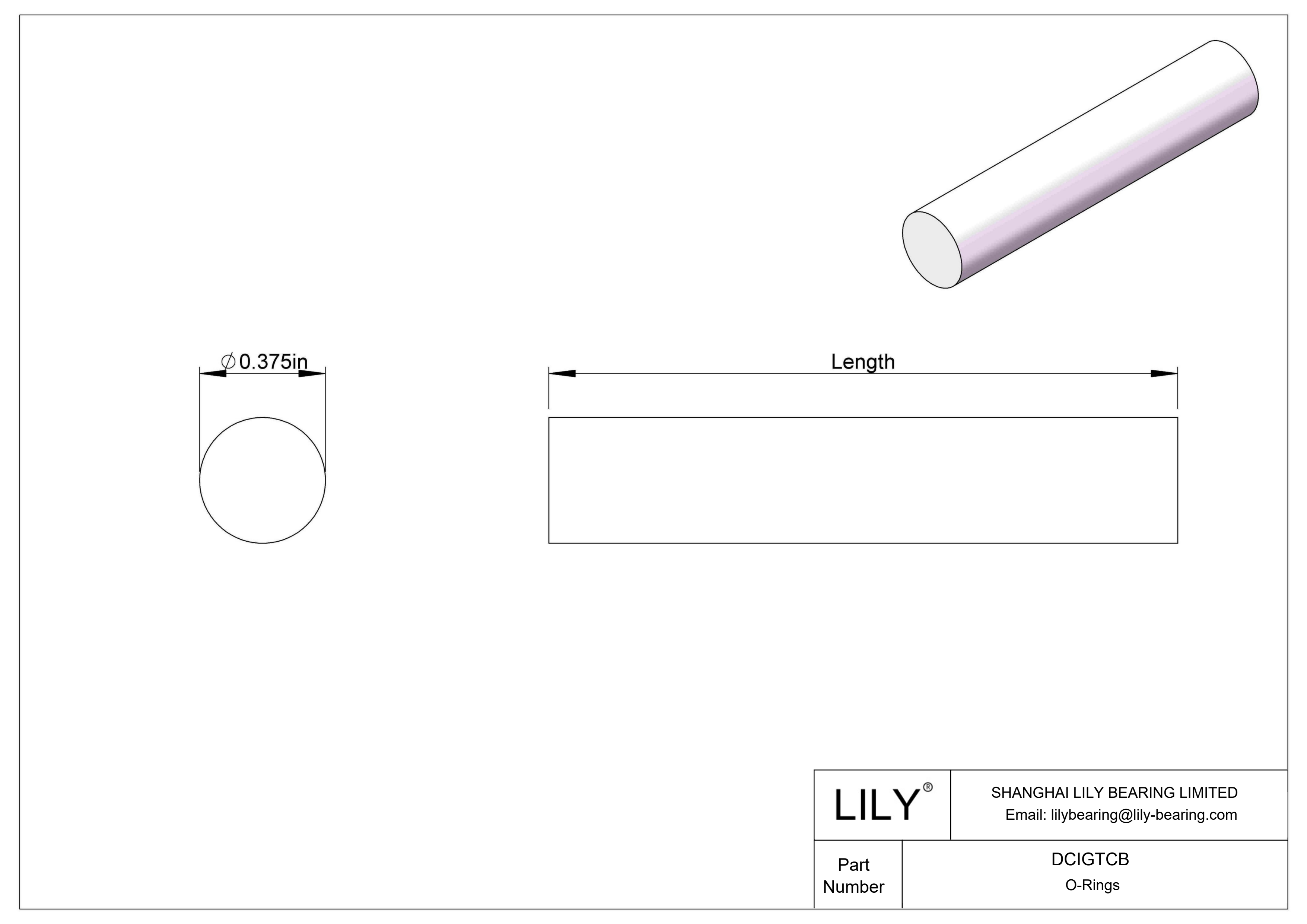 DCIGTCB 圆形耐油 O 型圈绳料 cad drawing