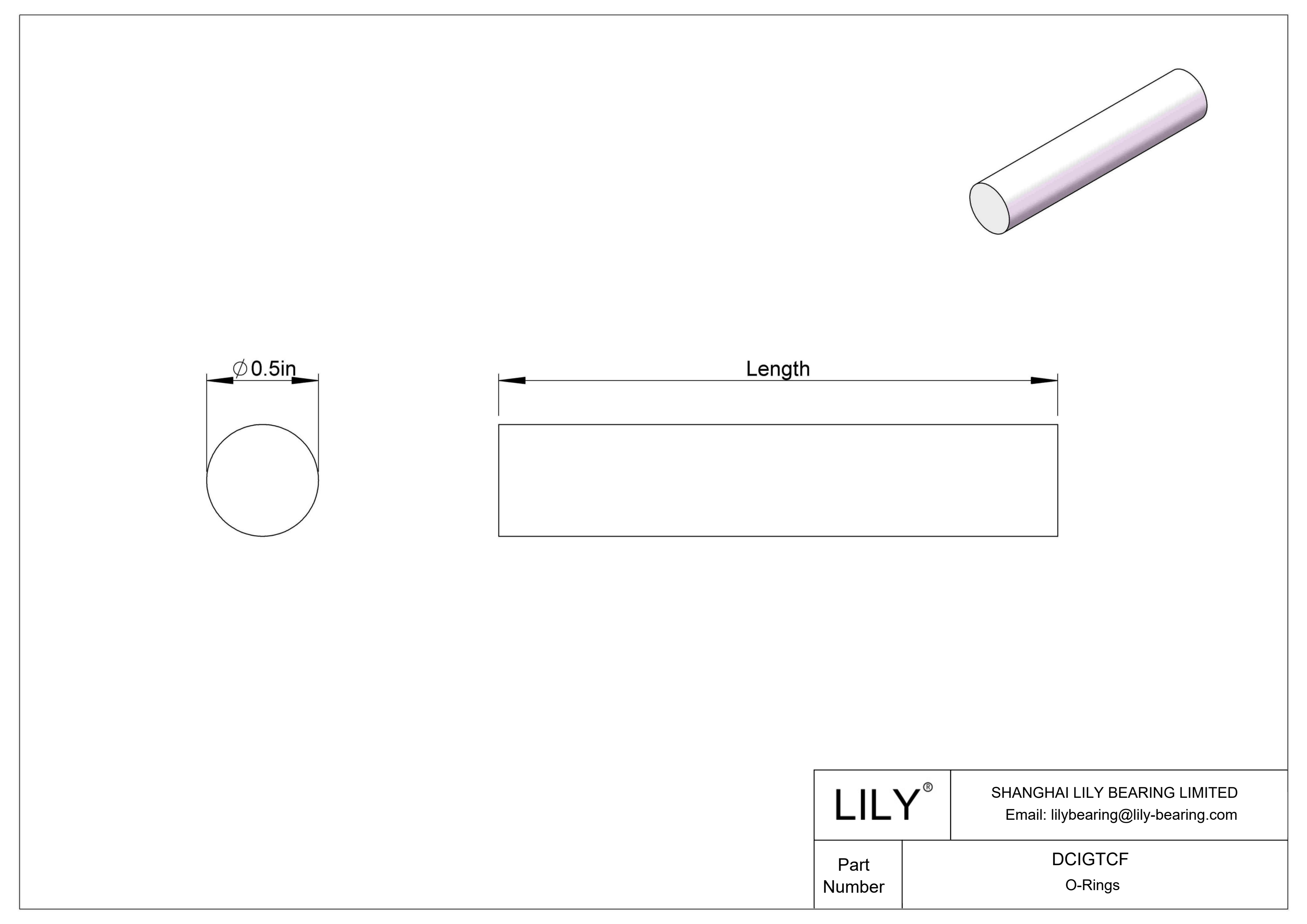 DCIGTCF 圆形耐油 O 型圈绳料 cad drawing