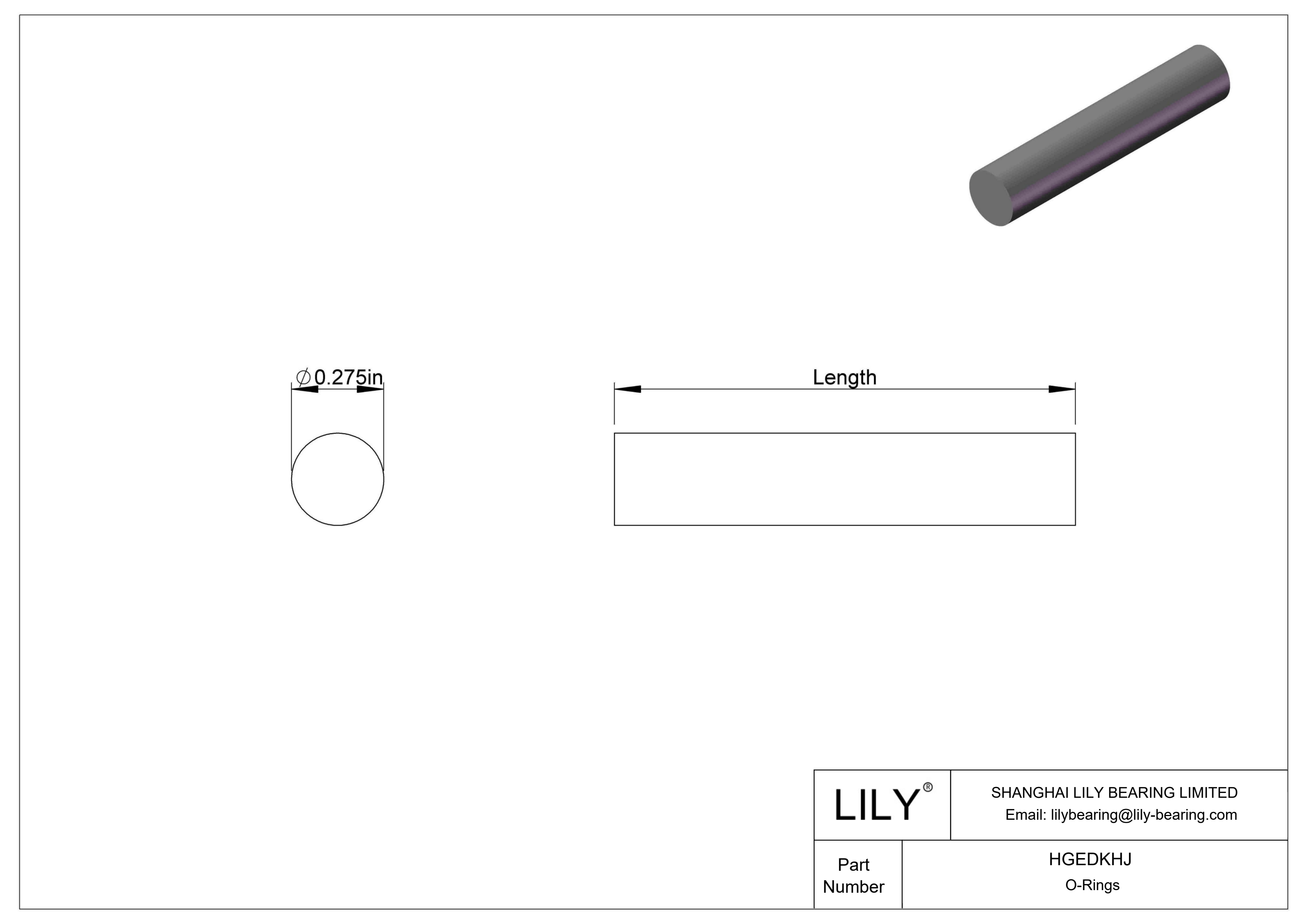 HGEDKHJ Junta tórica resistente a productos químicos Cordón redondo cad drawing