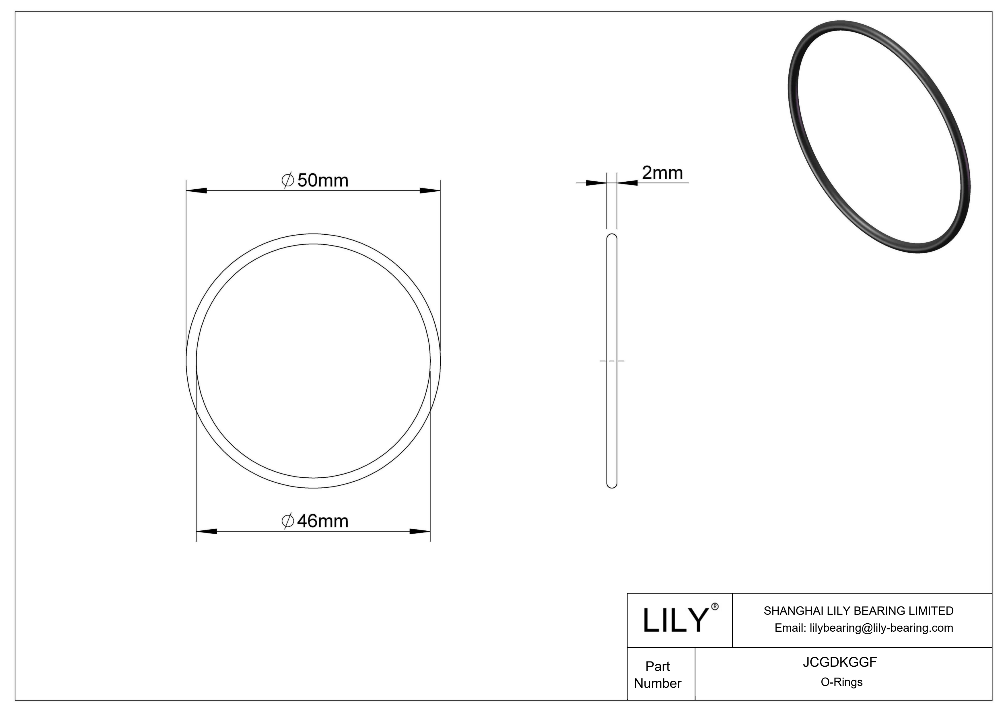 JCGDKGGF 圆形耐化学性 O 形圈 cad drawing