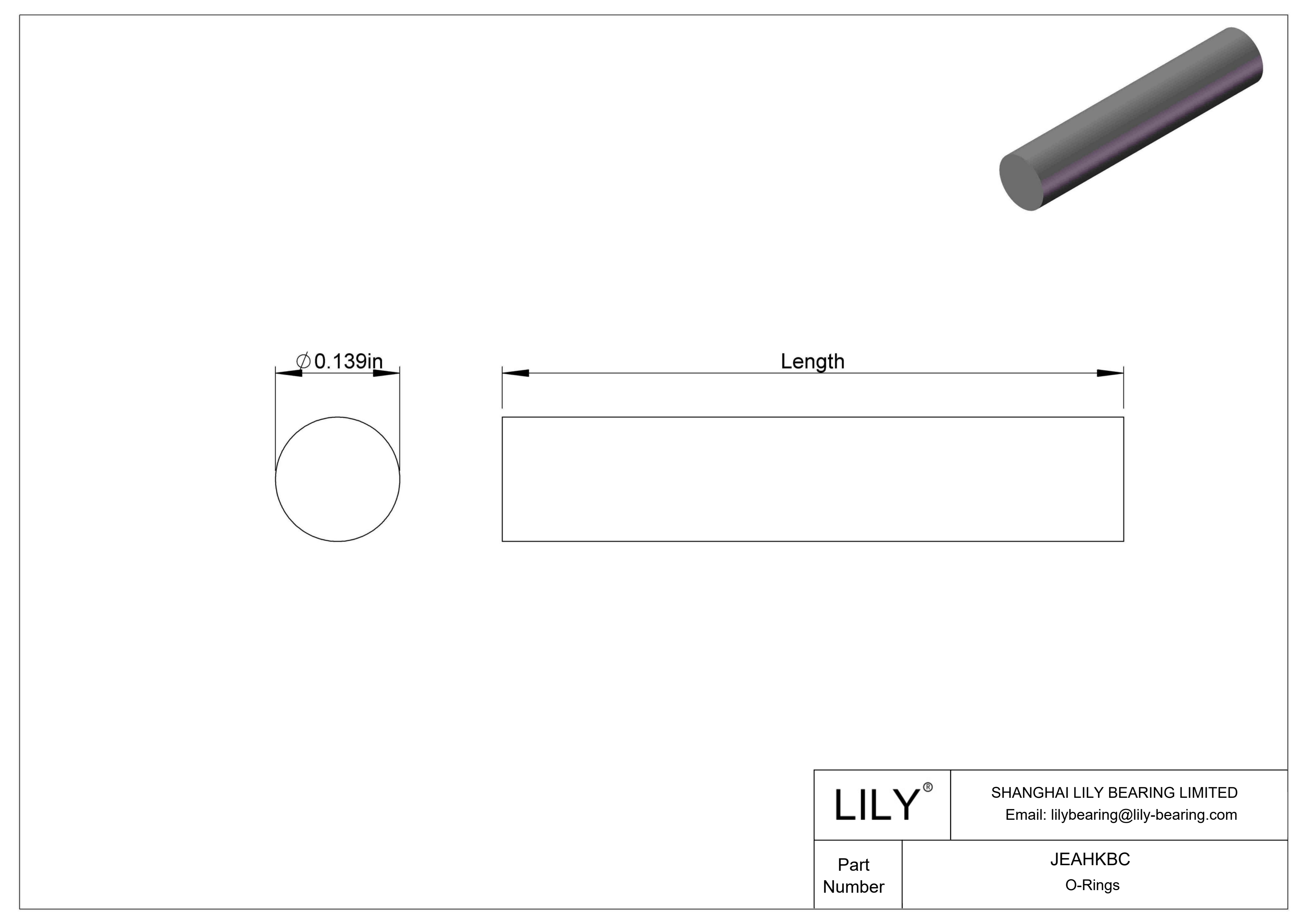 JEAHKBC 圆形耐油 O 型圈绳料 cad drawing