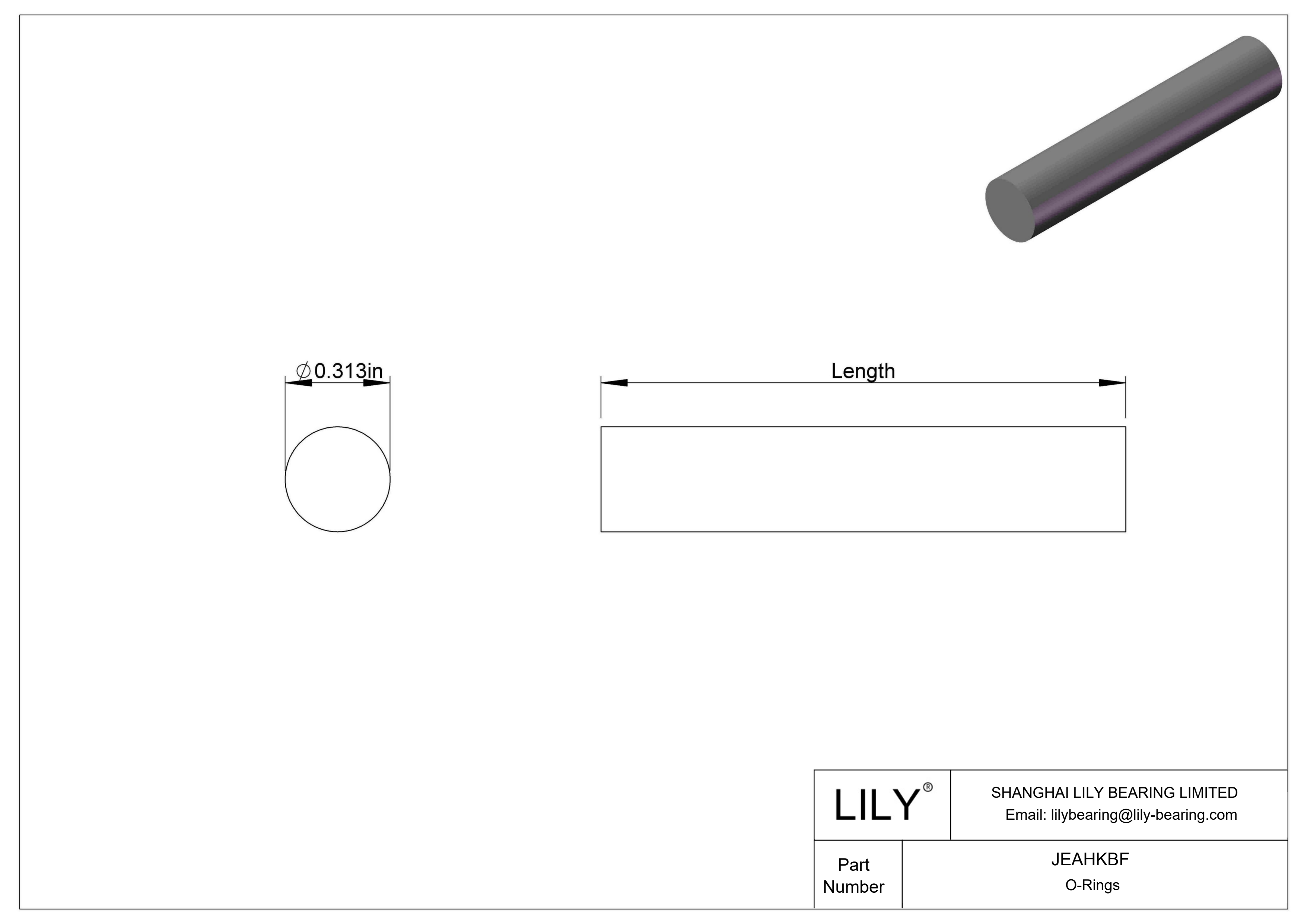 JEAHKBF 圆形耐油 O 型圈绳料 cad drawing