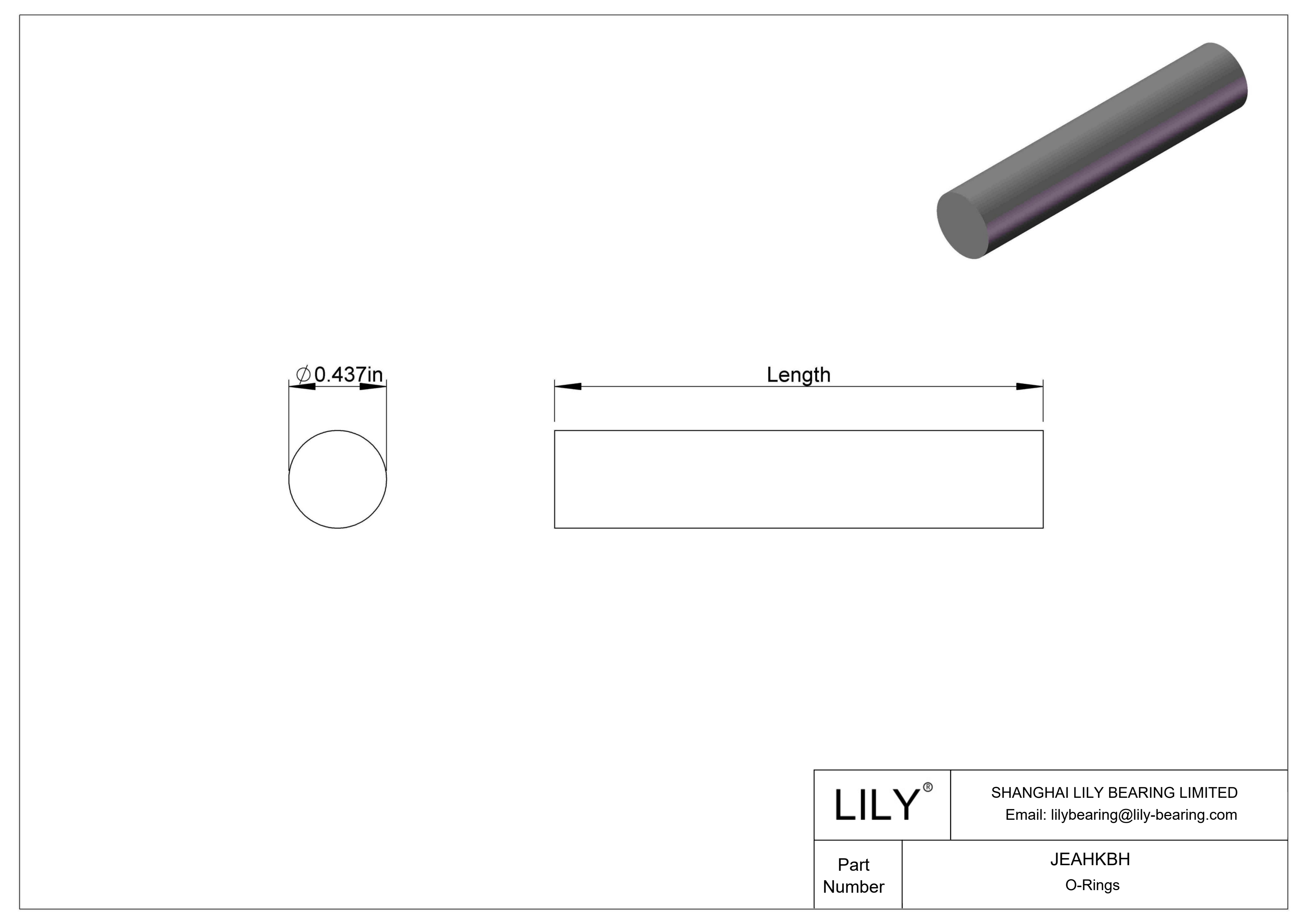 JEAHKBH 圆形耐油 O 型圈绳料 cad drawing