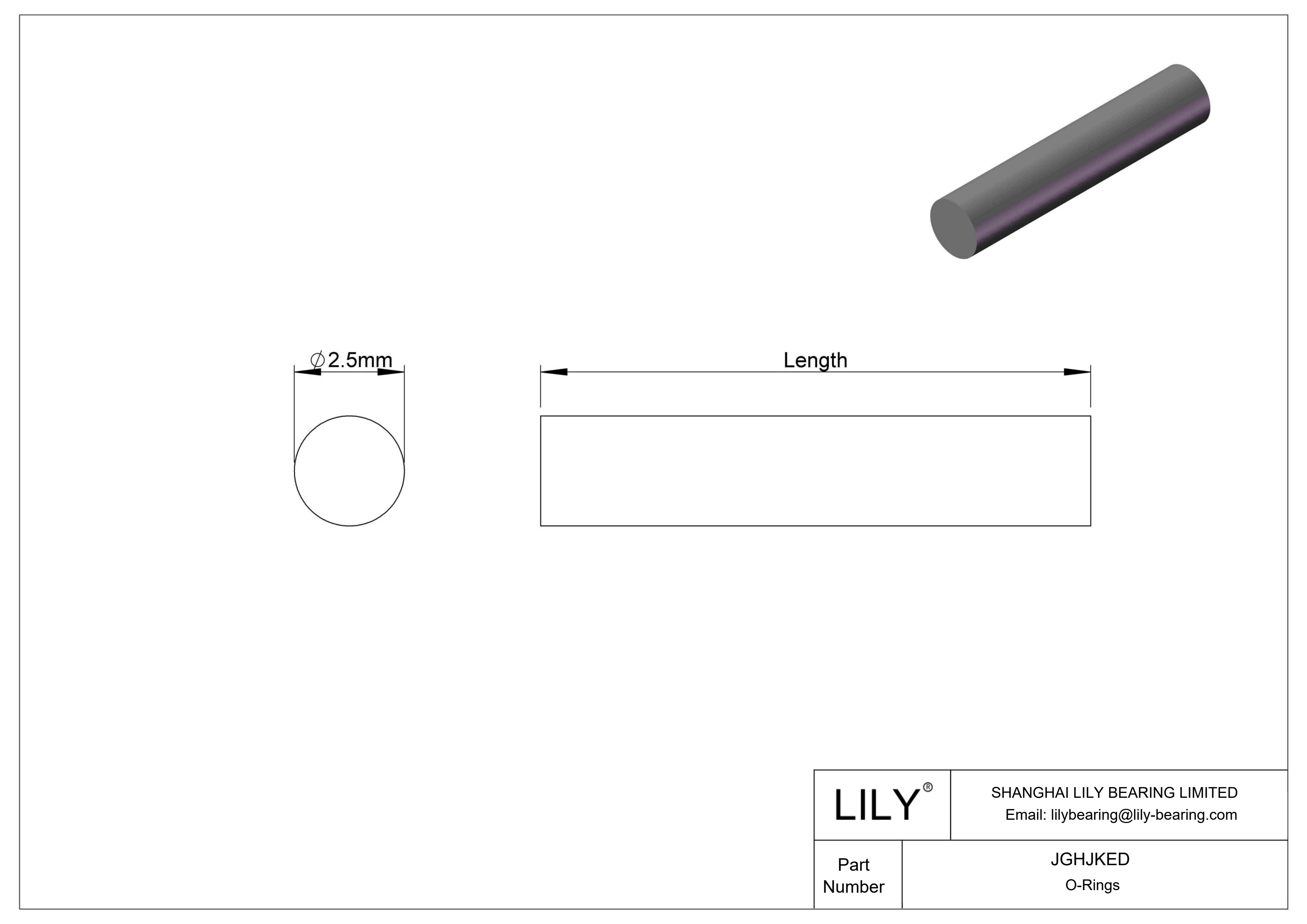 JGHJKED 圆形耐油 O 型圈绳料 cad drawing