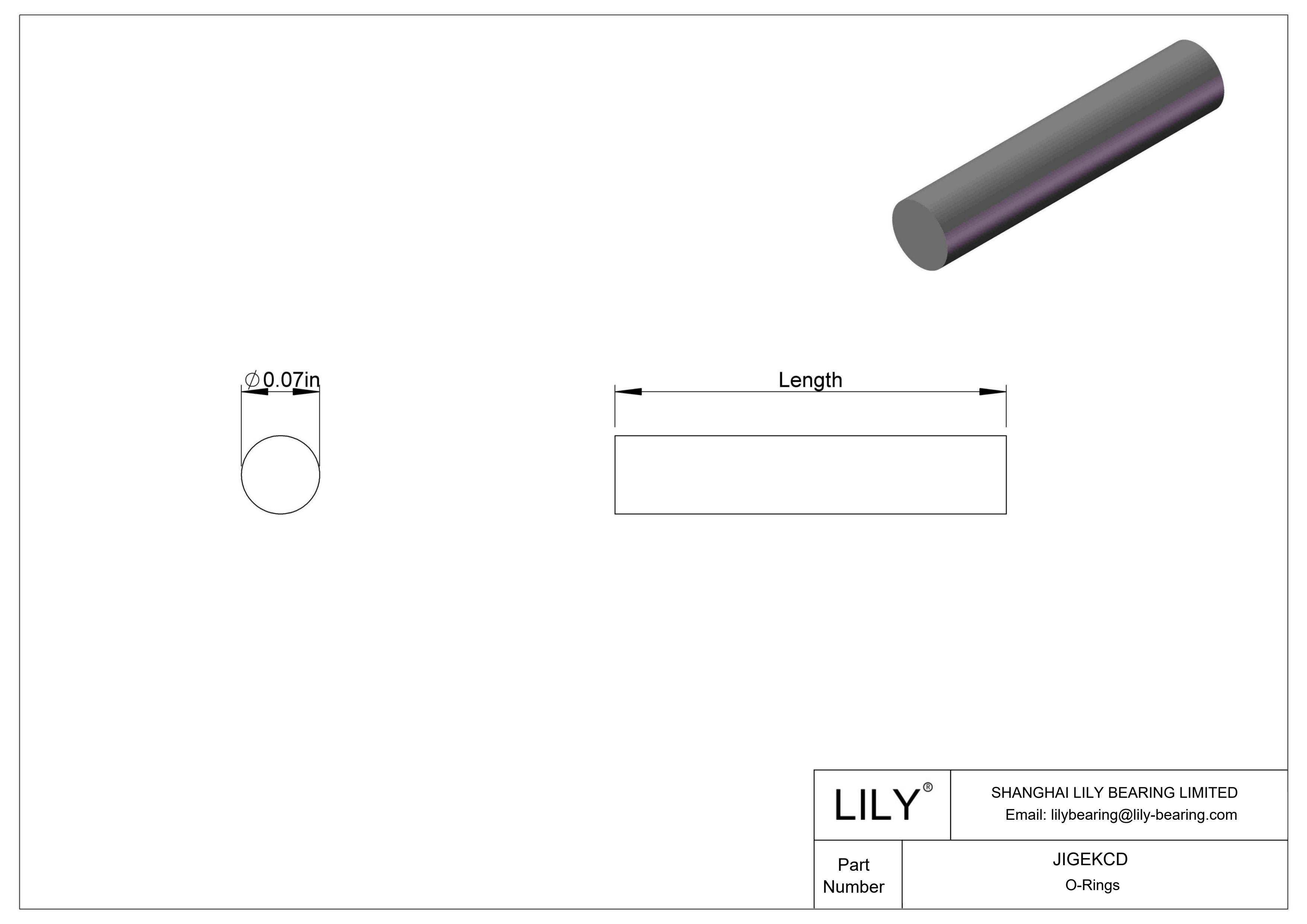 JIGEKCD 圆形耐油 O 型圈绳料 cad drawing