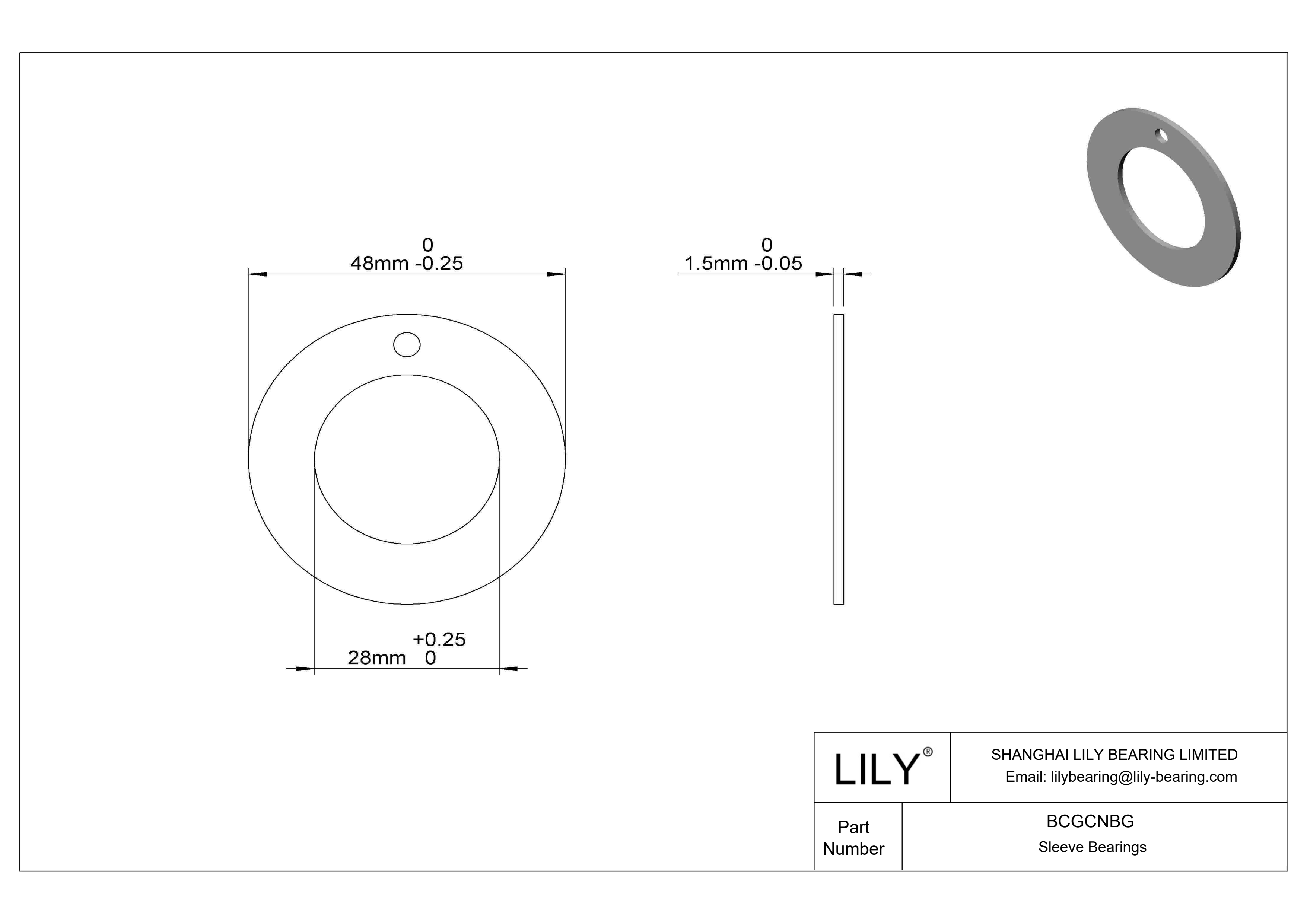 BCGCNBG 高负荷干运转推力轴承 cad drawing