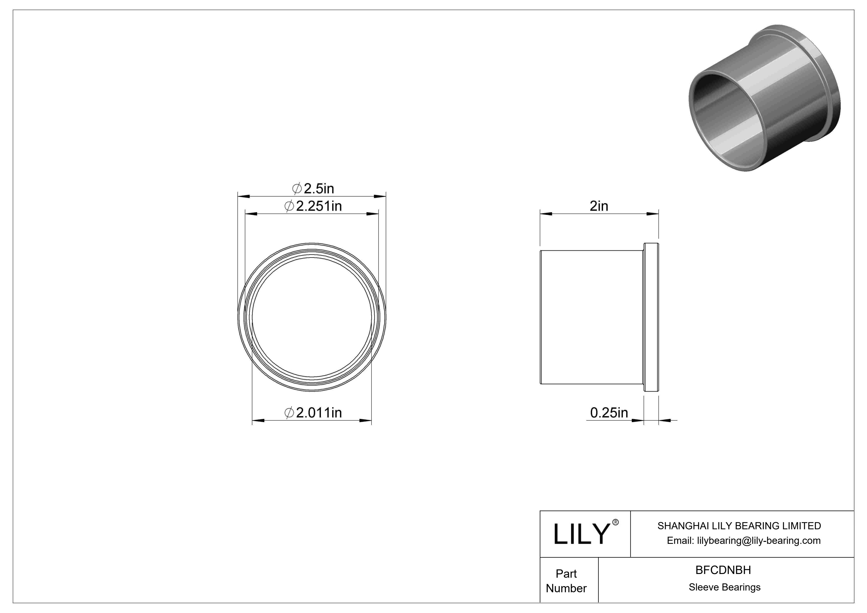 BFCDNBH 多用途干运转法兰滑动轴承 cad drawing