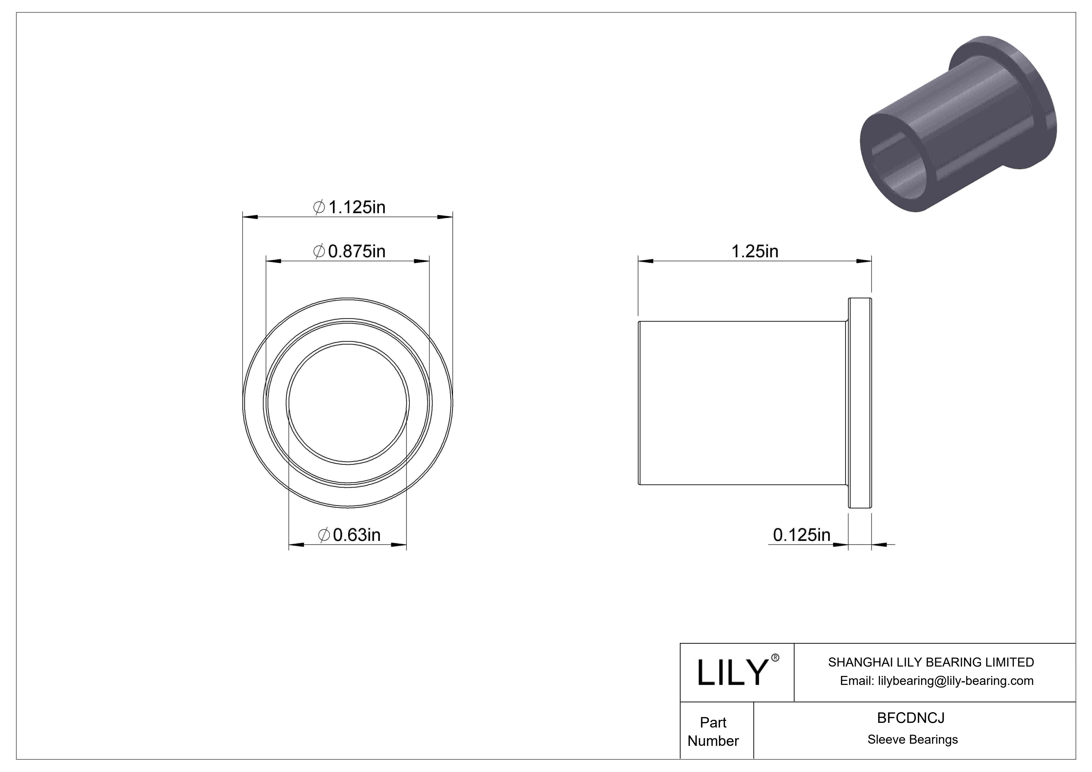 BFCDNCJ 多用途干运转法兰滑动轴承 cad drawing