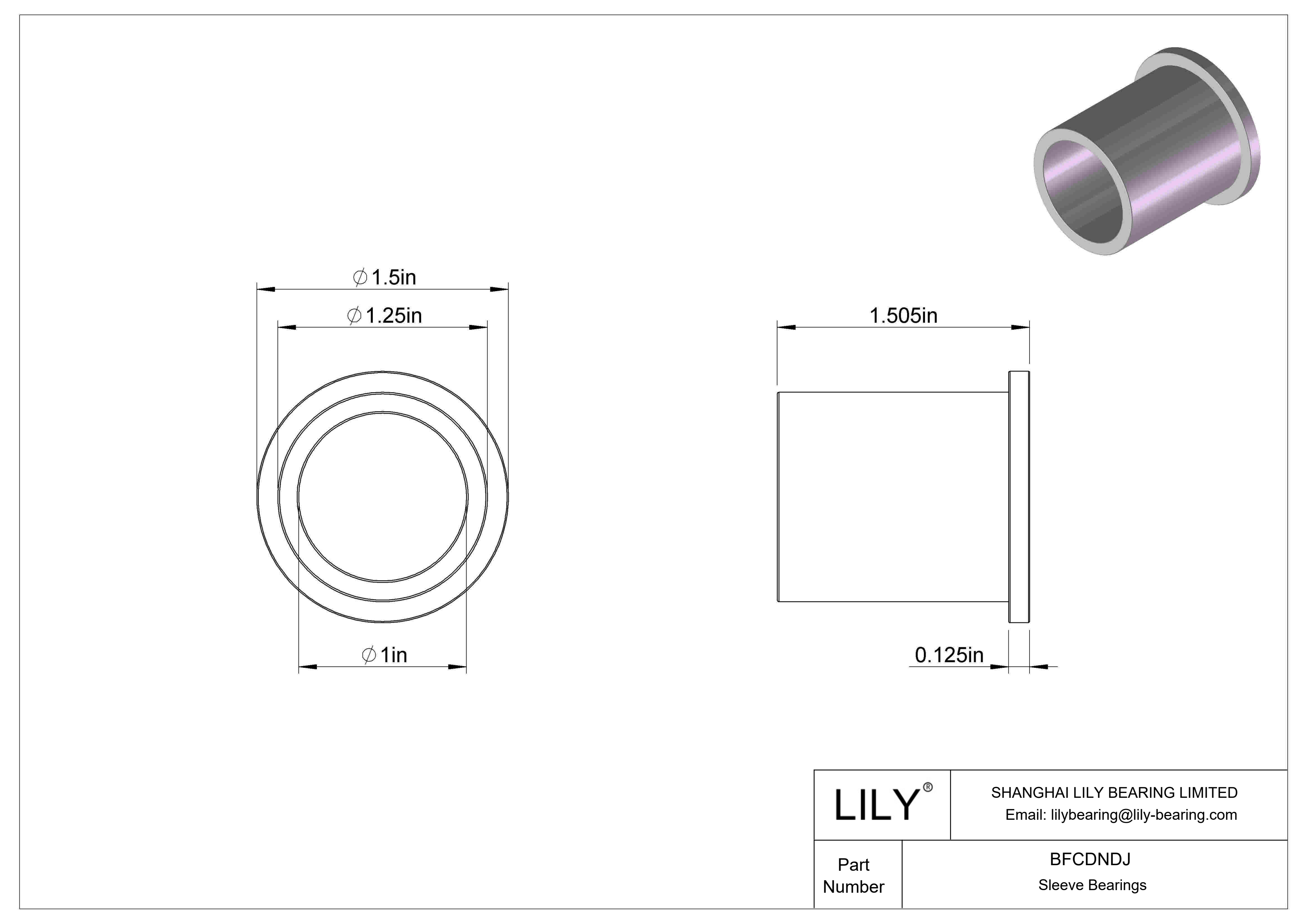 BFCDNDJ 多用途干运转法兰滑动轴承 cad drawing