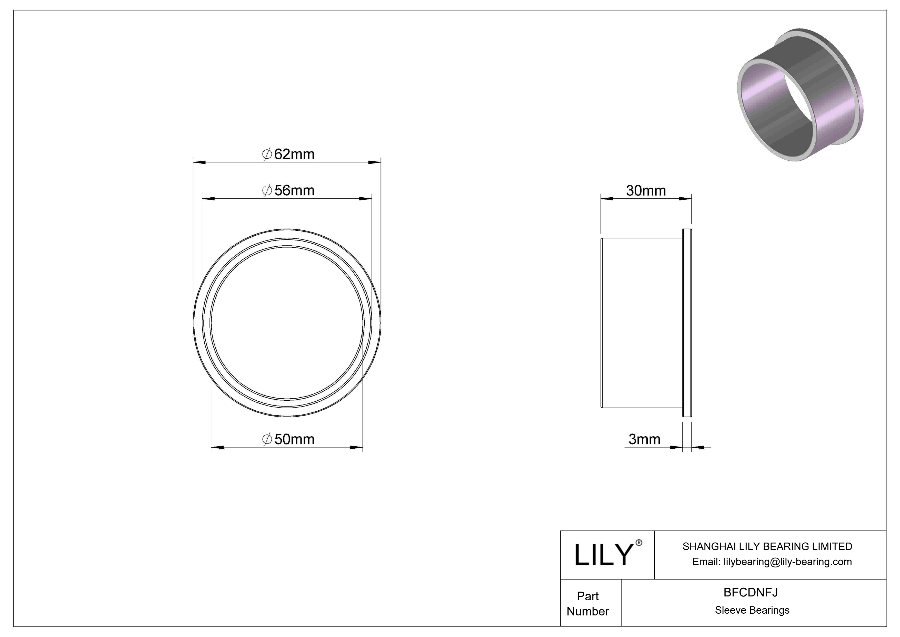 BFCDNFJ 多用途干运转法兰滑动轴承 cad drawing