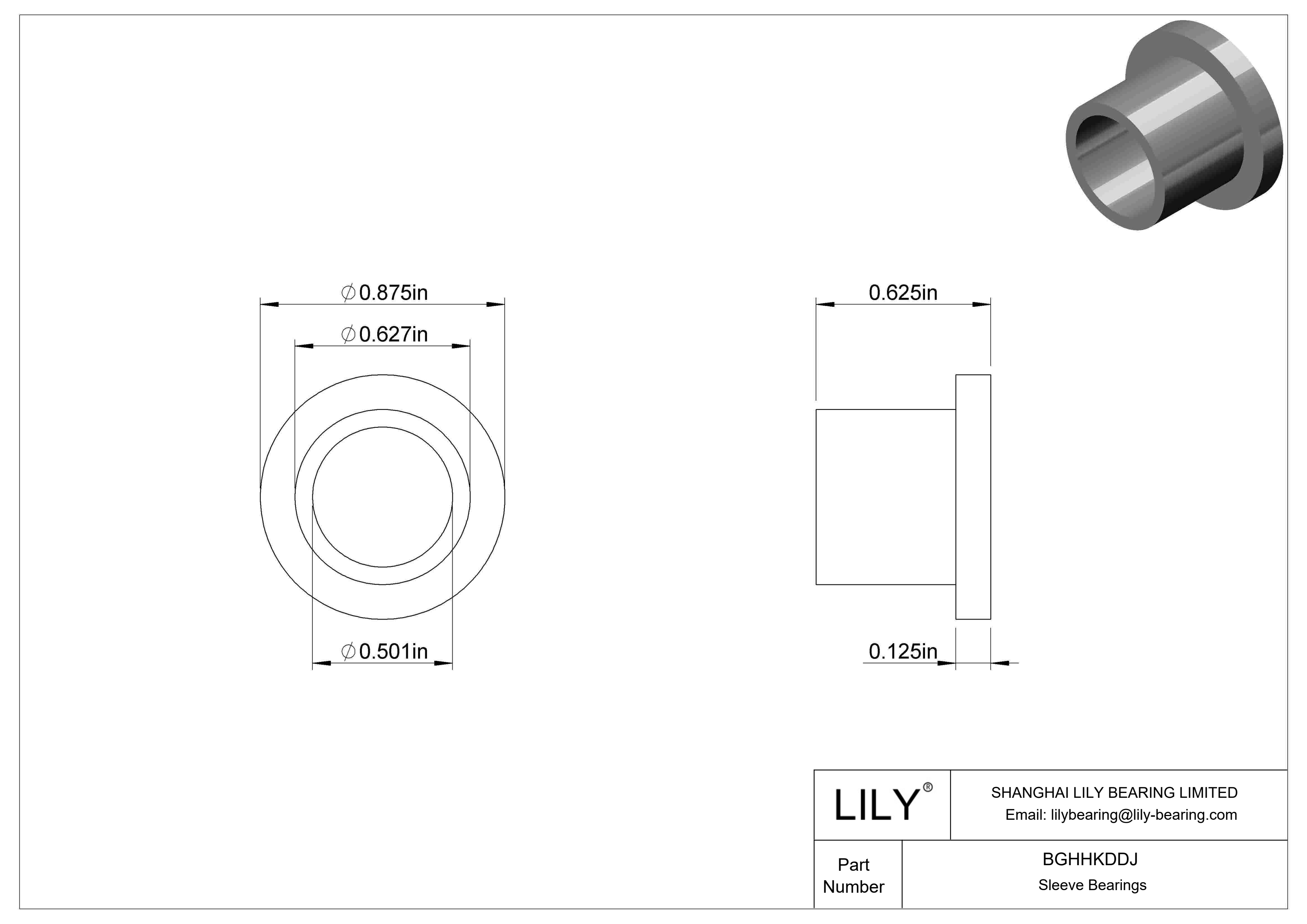 BGHHKDDJ 超低摩擦油浸法兰滑动轴承 cad drawing