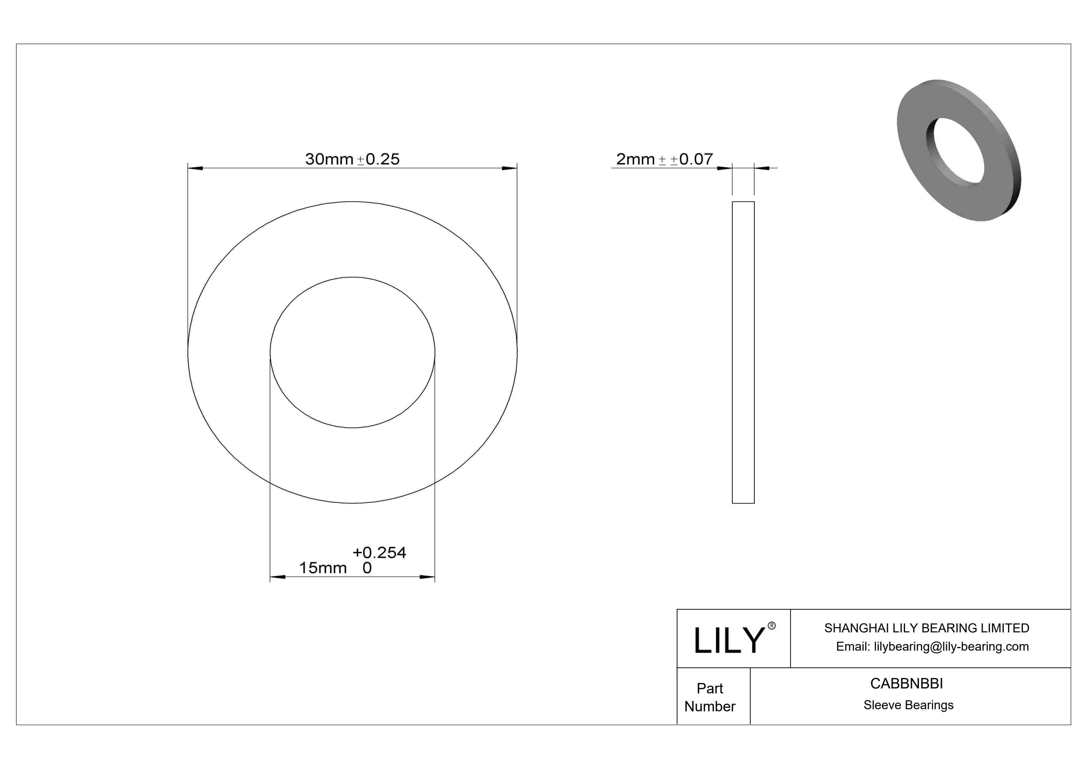 CABBNBBI 油浸推力轴承 cad drawing