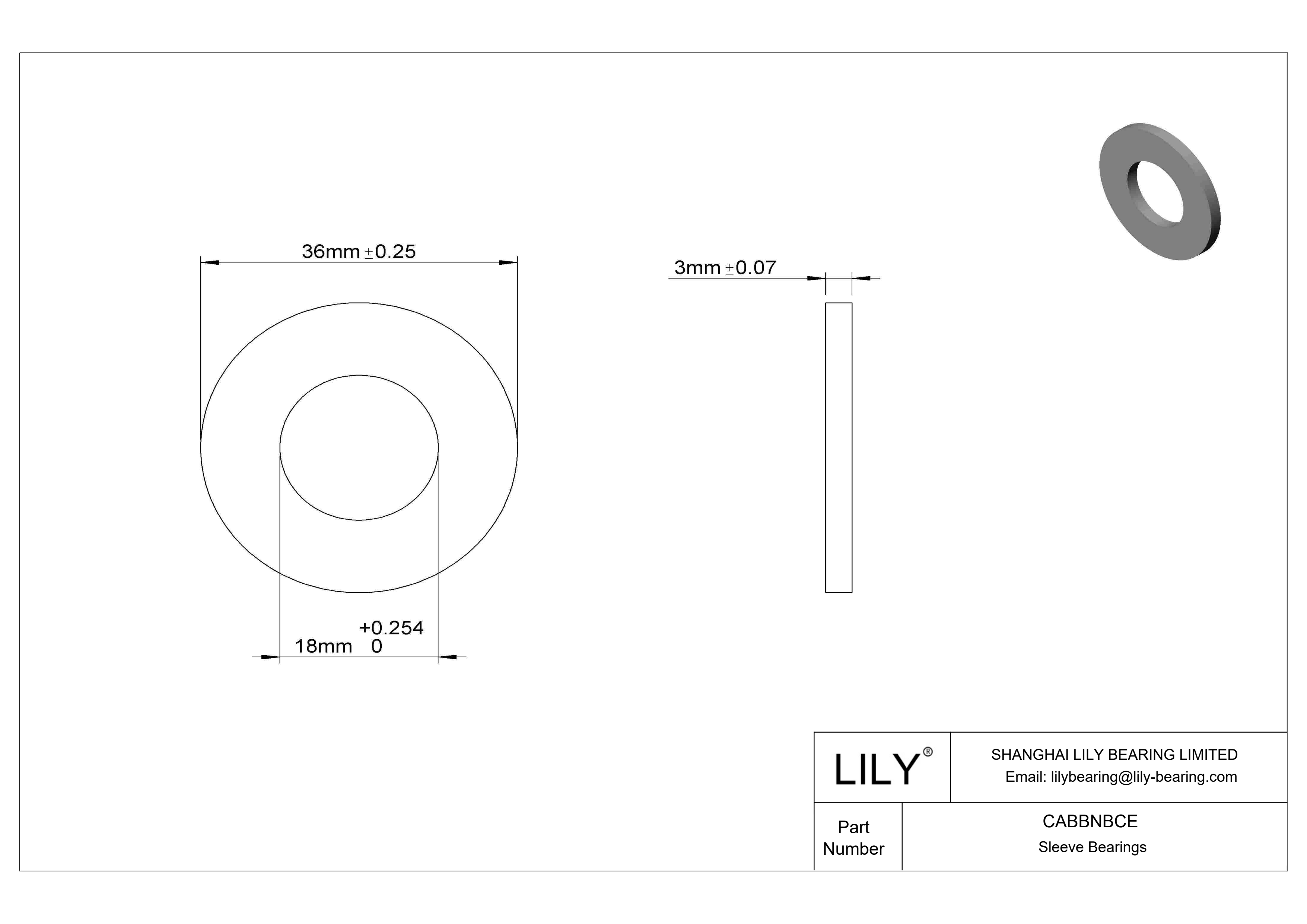 CABBNBCE 油浸推力轴承 cad drawing