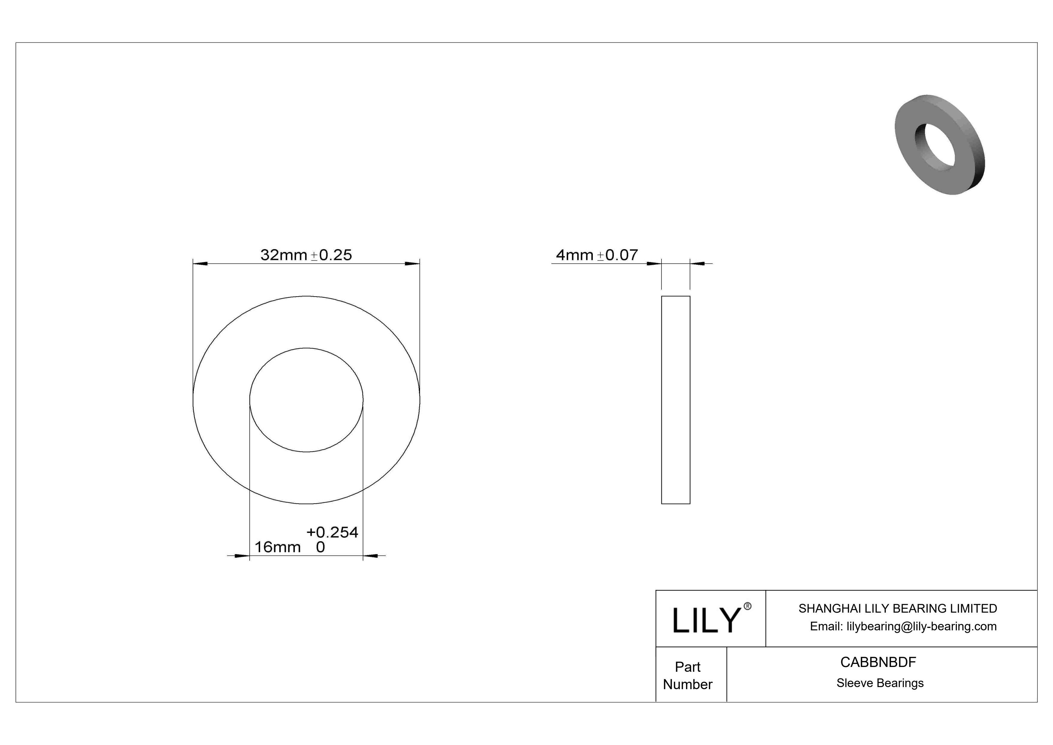 CABBNBDF 油浸推力轴承 cad drawing